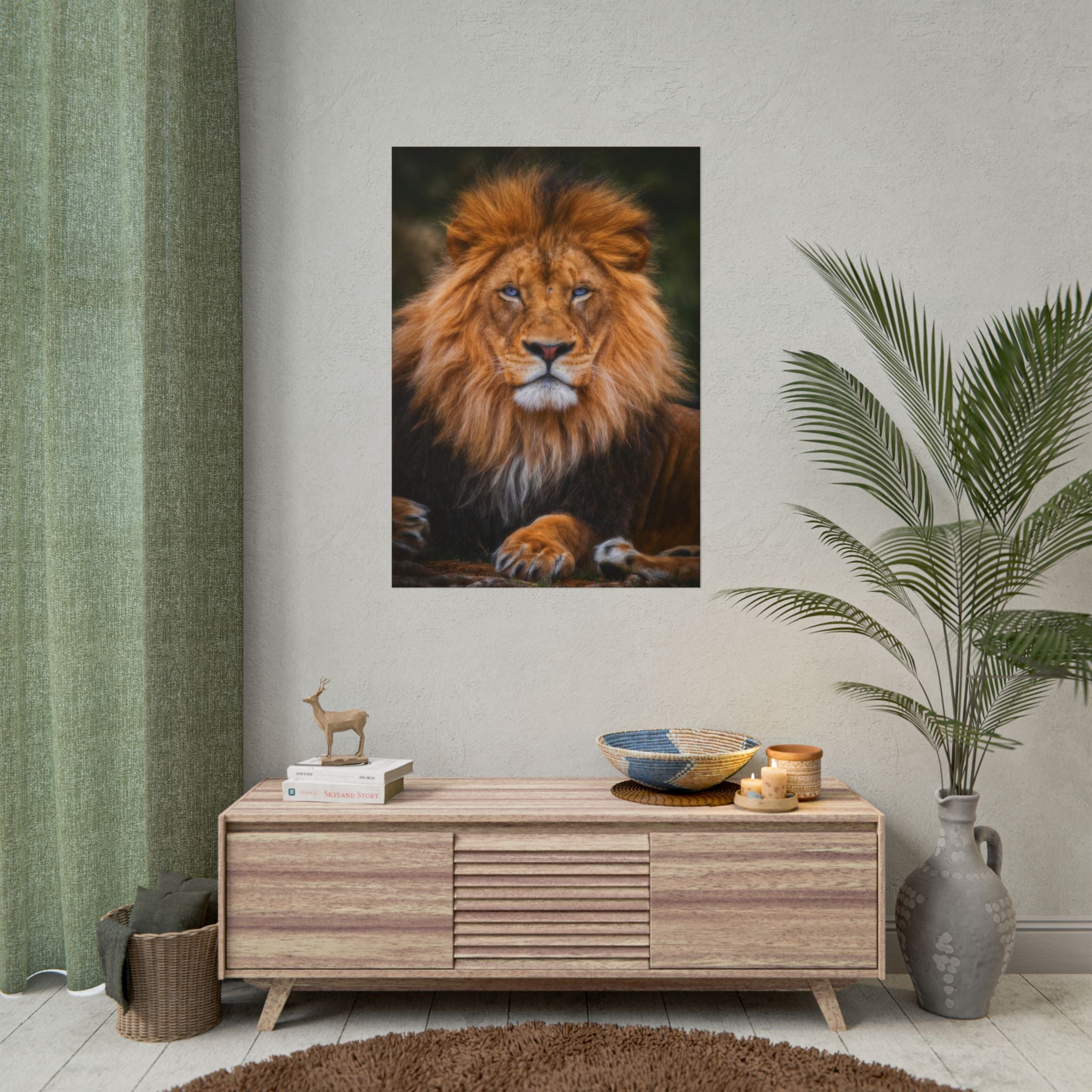 blue-eyed-lion-poster-wall-art-wildlife-home-decor-animal-lover-gift-safari-decoration-wildlife-art-print-lion-wall-decor