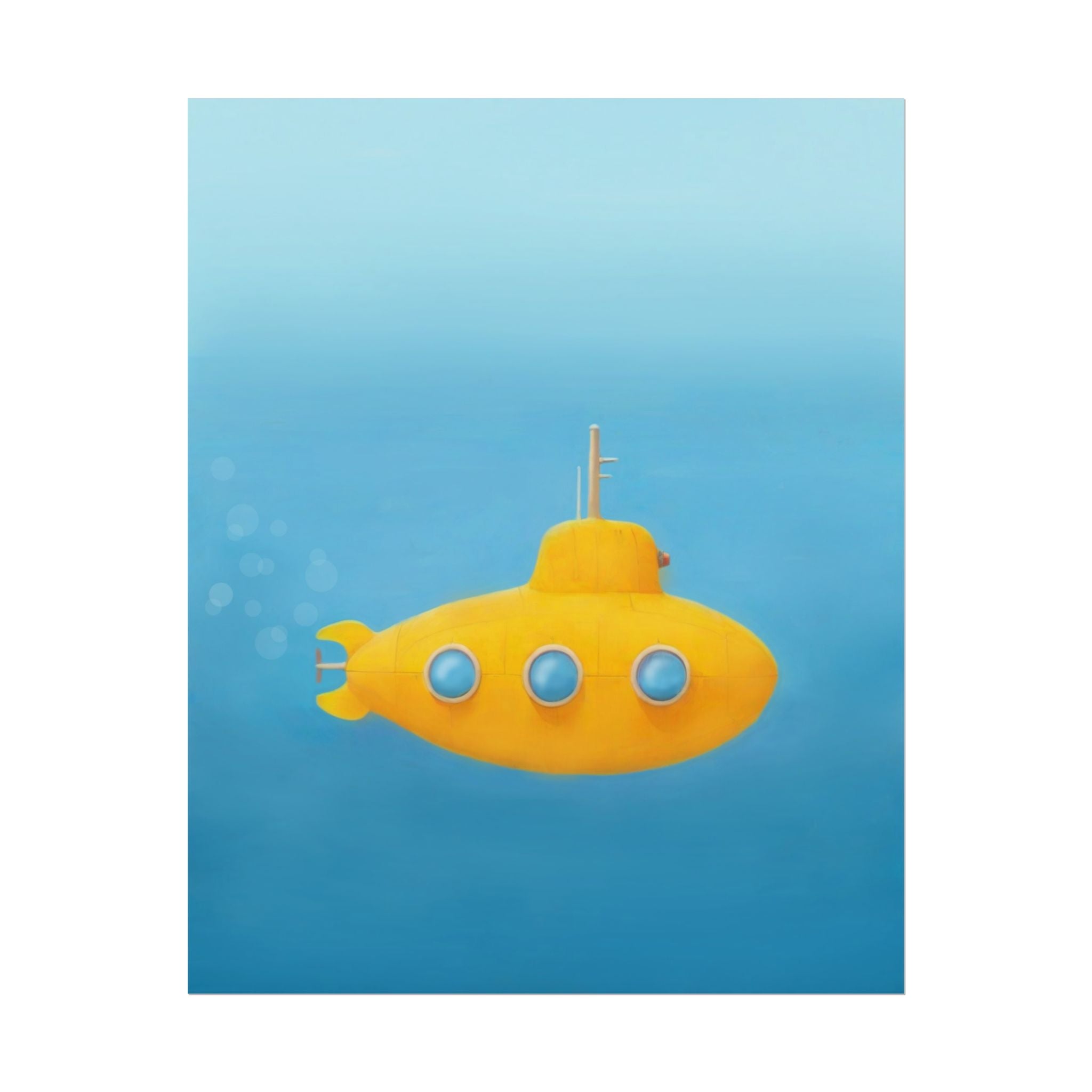 yellow-submarine-nursery-poster-art-fine-art-poster-wall-art-submarine-print-yellow-nursery-decor-gender-neutral-nursery