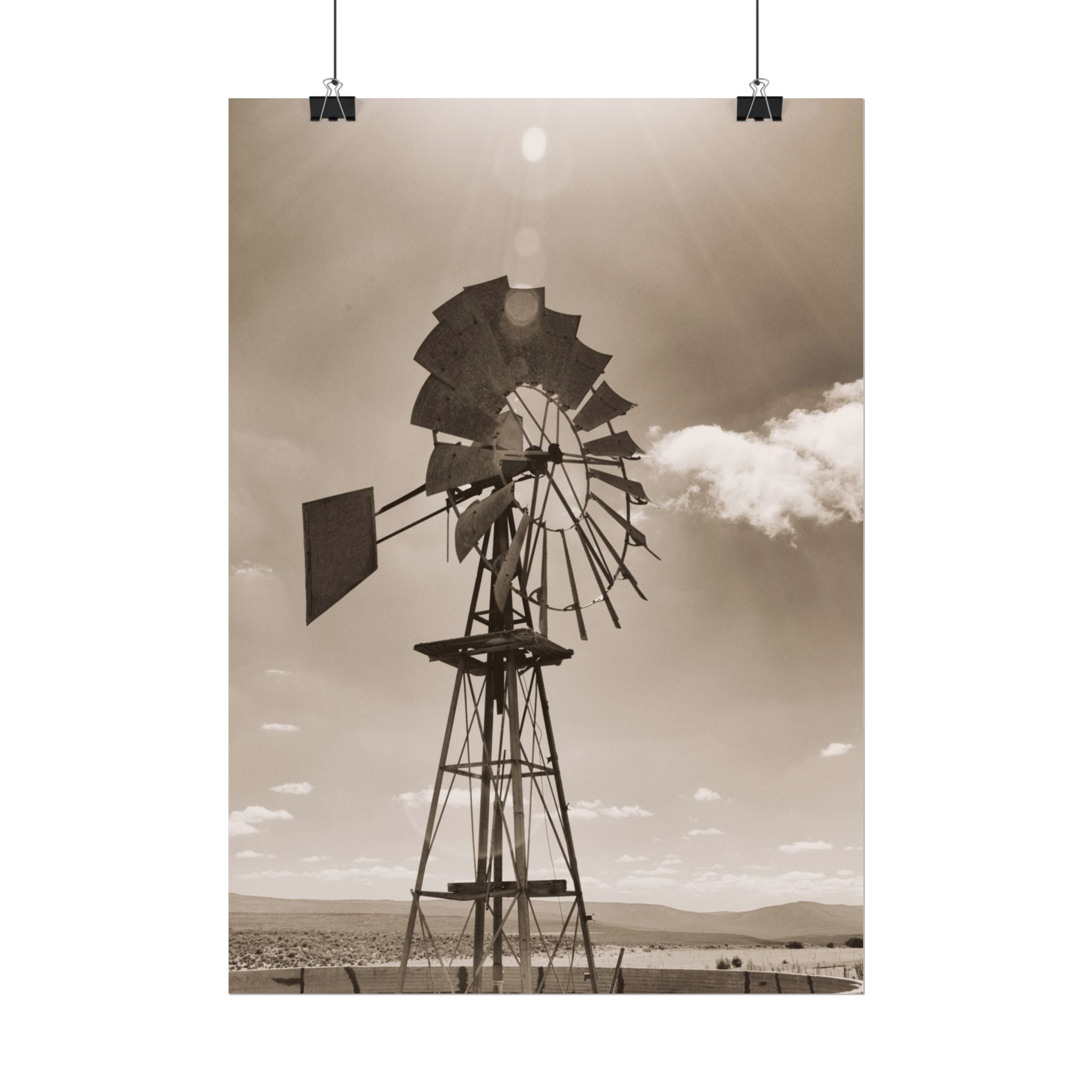 rustic-windmill-photography-poster-print-farm-house-wall-decor-gift-for-farmers-country-home-decor-windmill-wall-art