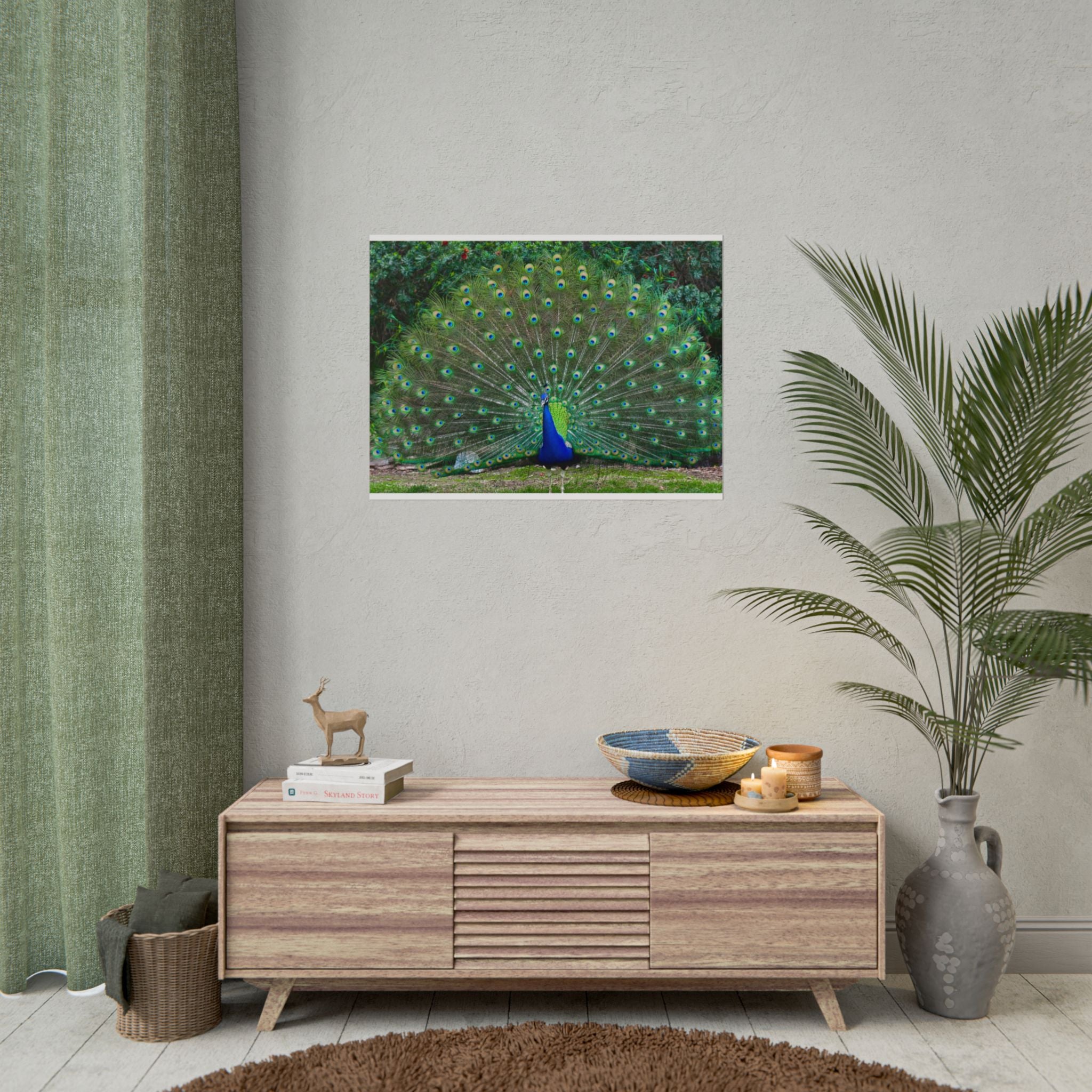 peacock-fine-art-poster-wall-art-print-gift-home-decor-rolled-posters-art-prints-unique-room-decor-animal-lover-gift-nature