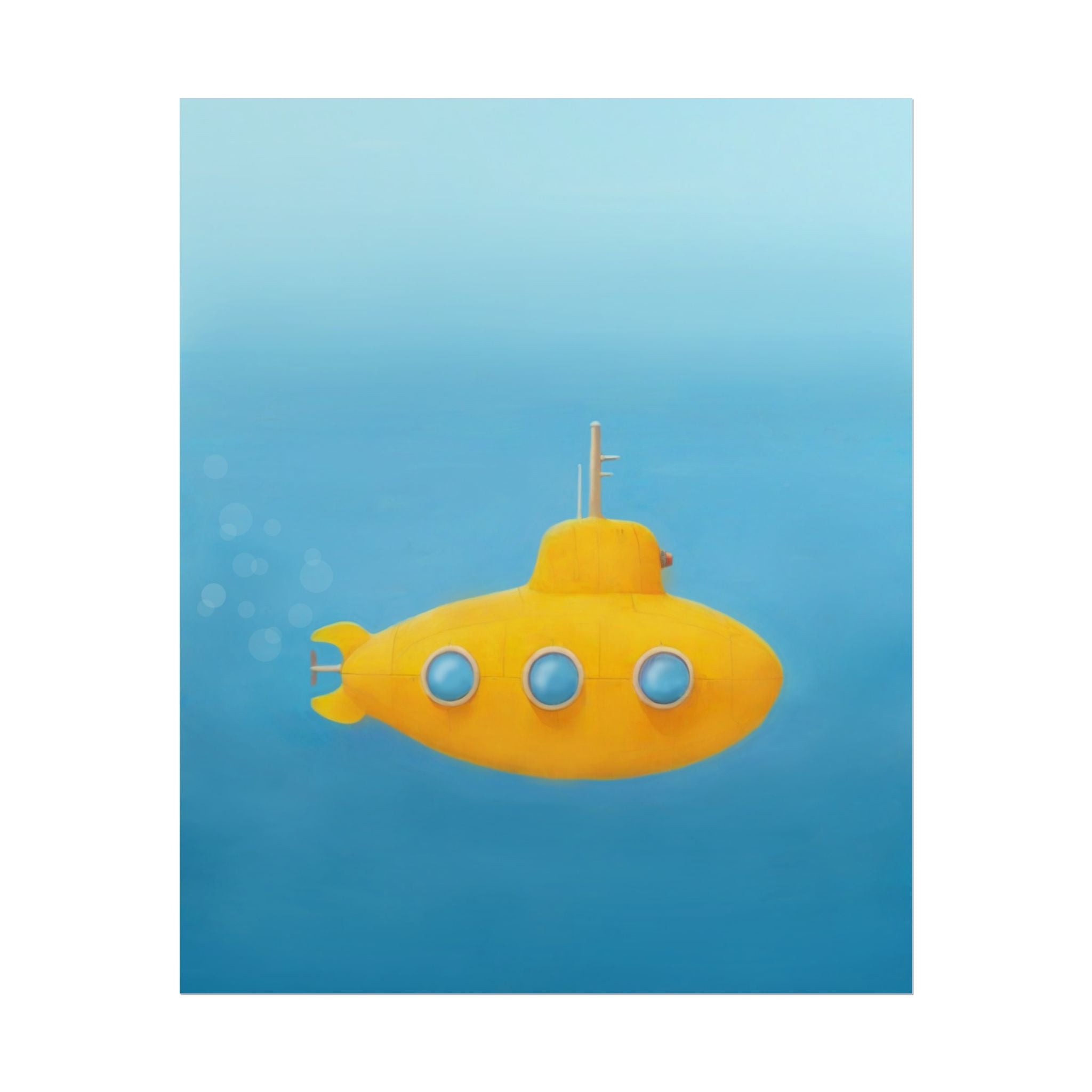 yellow-submarine-nursery-poster-art-fine-art-poster-wall-art-submarine-print-yellow-nursery-decor-gender-neutral-nursery