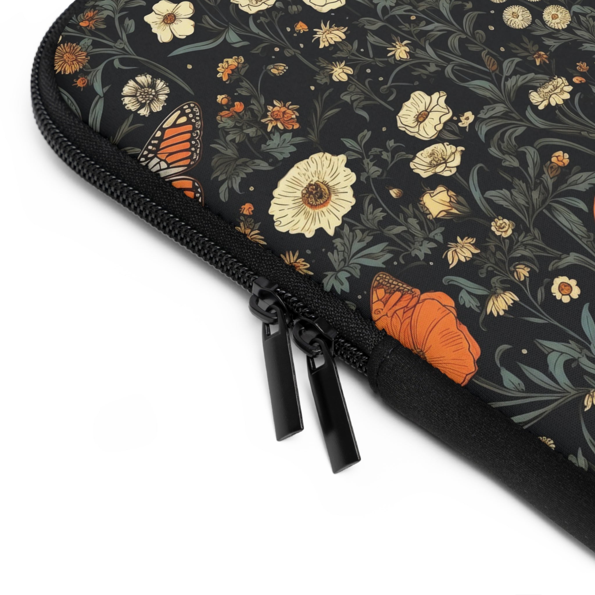 copy-of-laptop-sleeve-cottagecore-dark-flowers-monarch-butterfly-sleeve-macbook-air-sleeve-floral-computer-bag-tech-case-tabl