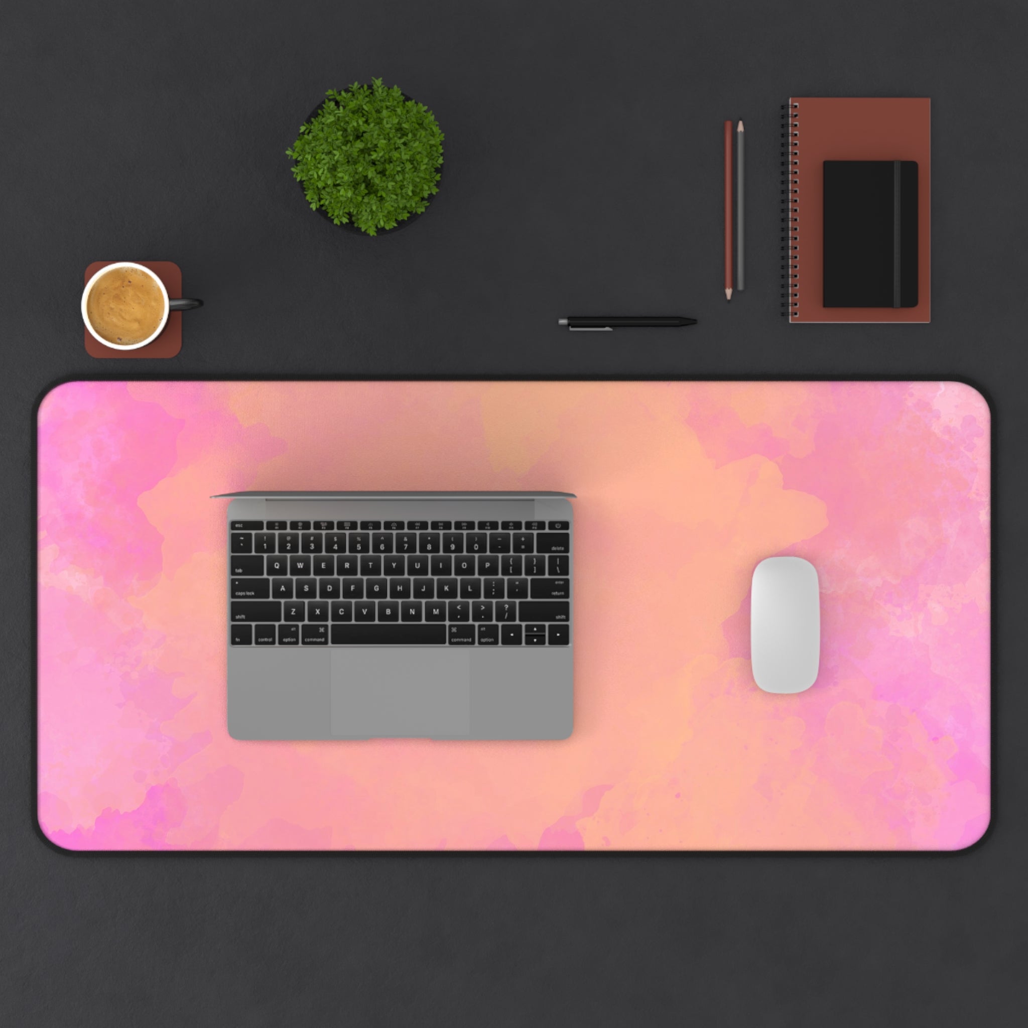 watercolor-pink-orange-desk-mat-gaming-mousepad-office-desk-accessories-large-desk-blotter-computer-desk-cover-home-essential