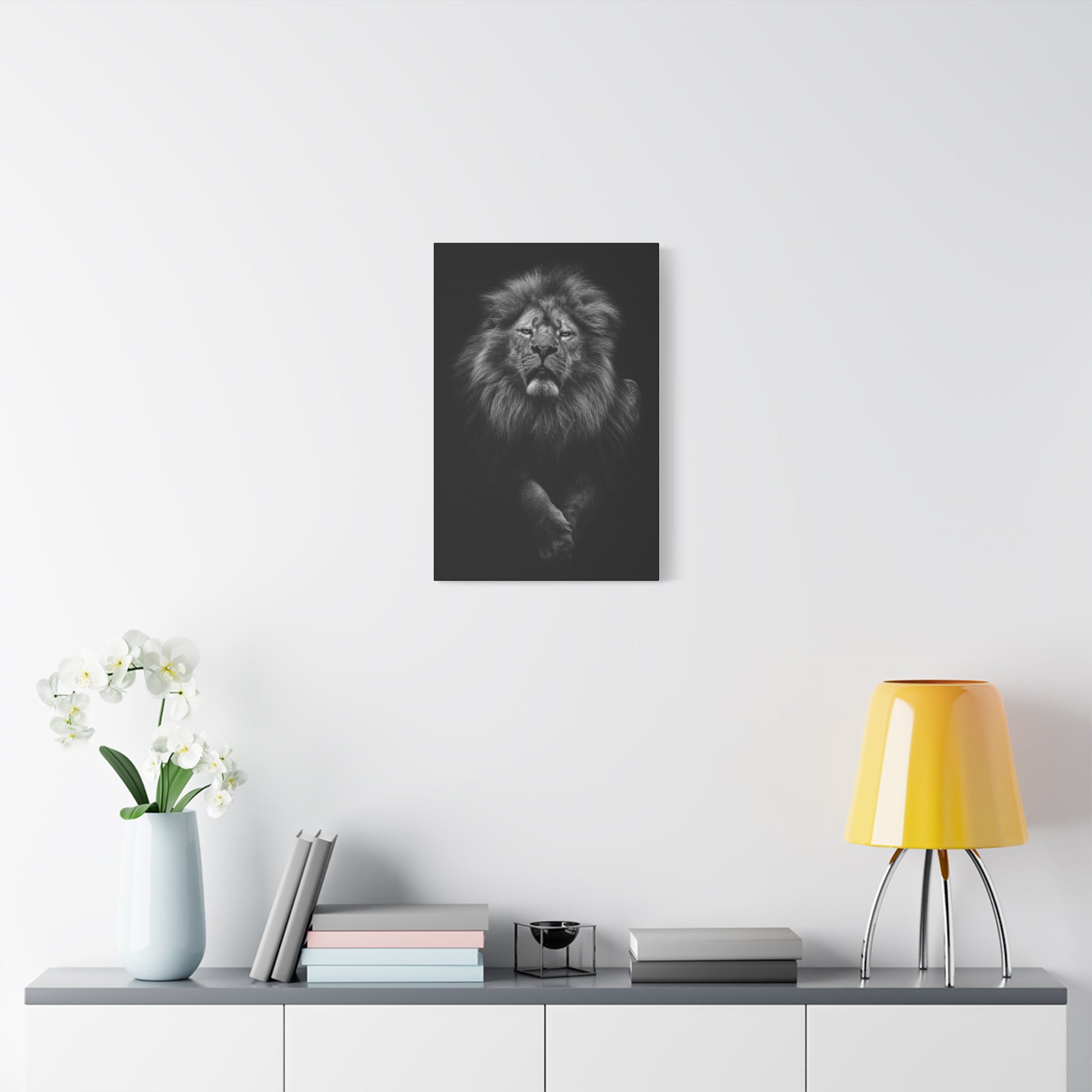 canvas-print-lion-wall-art-black-and-white-living-room-decor-matte-stretched-lion-poster-jungle-animal-art-print-wildlife-saf