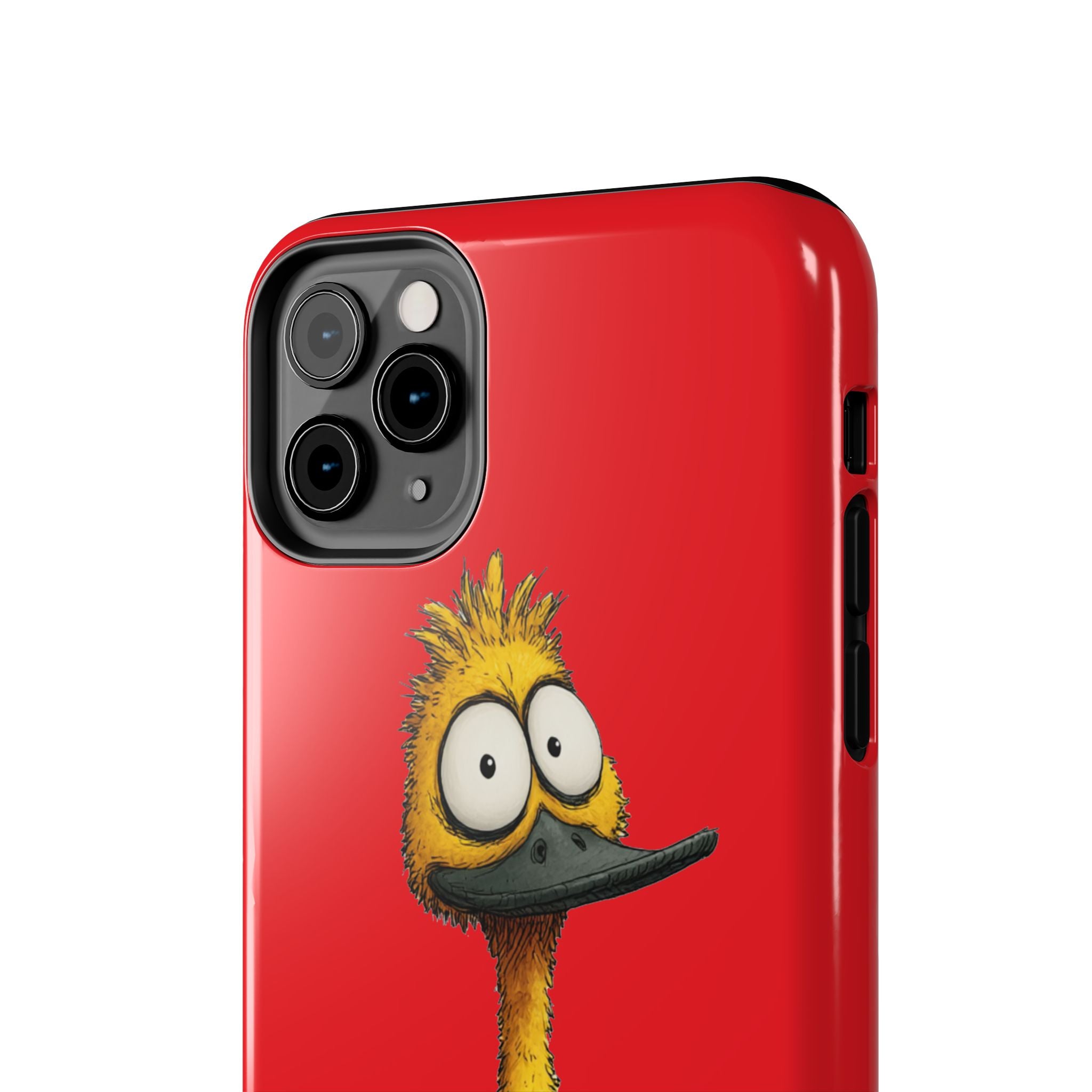 Quirky Funny Duck iPhone Tough Case - Kawaii Animal Phone Cover - Protective Phone Cover - Yellow iPhone Case