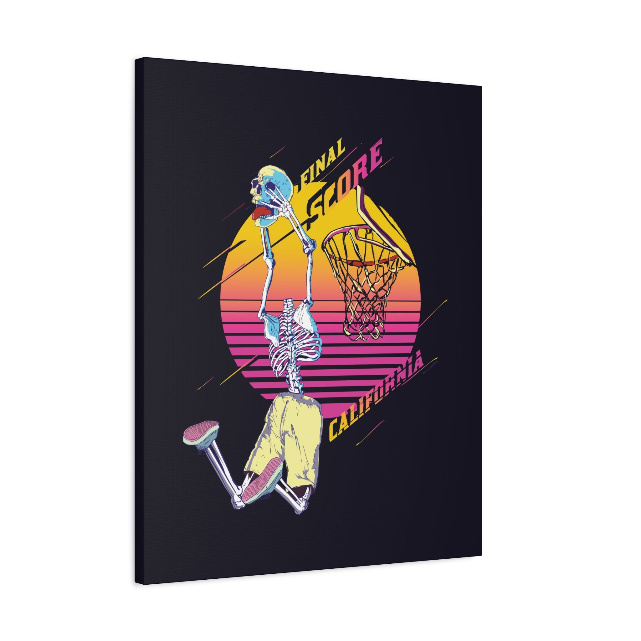 california-basketball-canvas-wall-art-basketball-prints-skull-art-retro-basketball-decor-basketball-home-wall-decor-housewarm