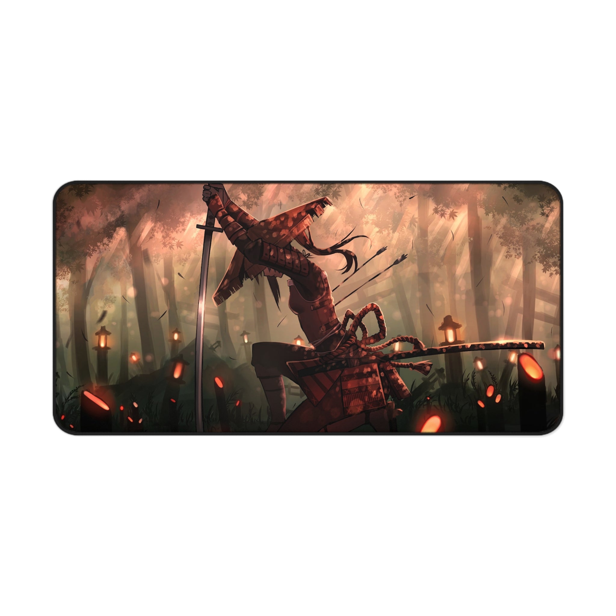 anime-samurai-girl-warrior-mouse-pad-japanese-katana-red-samurai-warrior-desk-mat-japanese-anime-girl-samurai-desk-pad-anime-