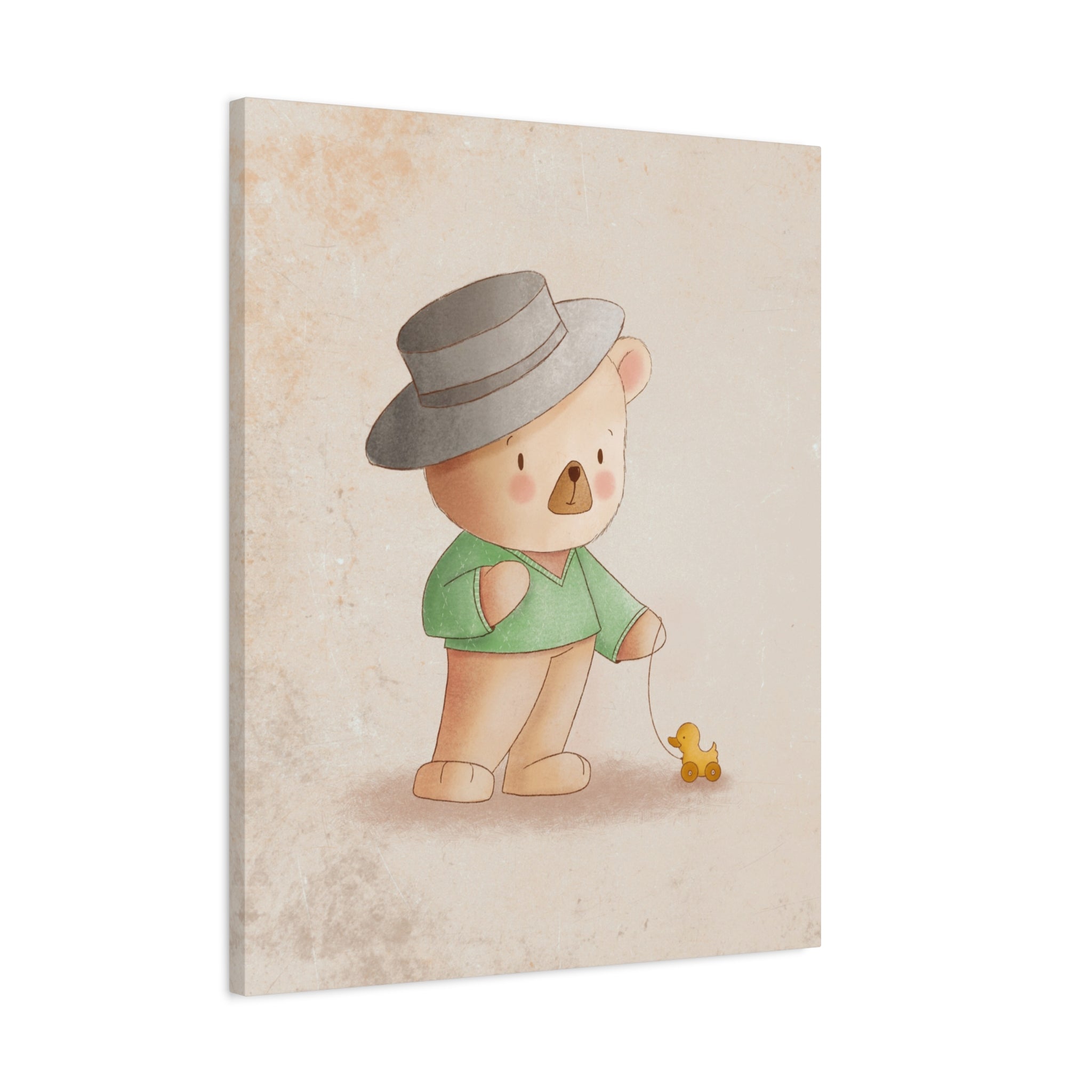 canvas-wall-art-cute-bear-nursery-decor-baby-bear-print-stretched-canvas-nursery-art-cute-bear-decoration-baby-nursery-cute-a