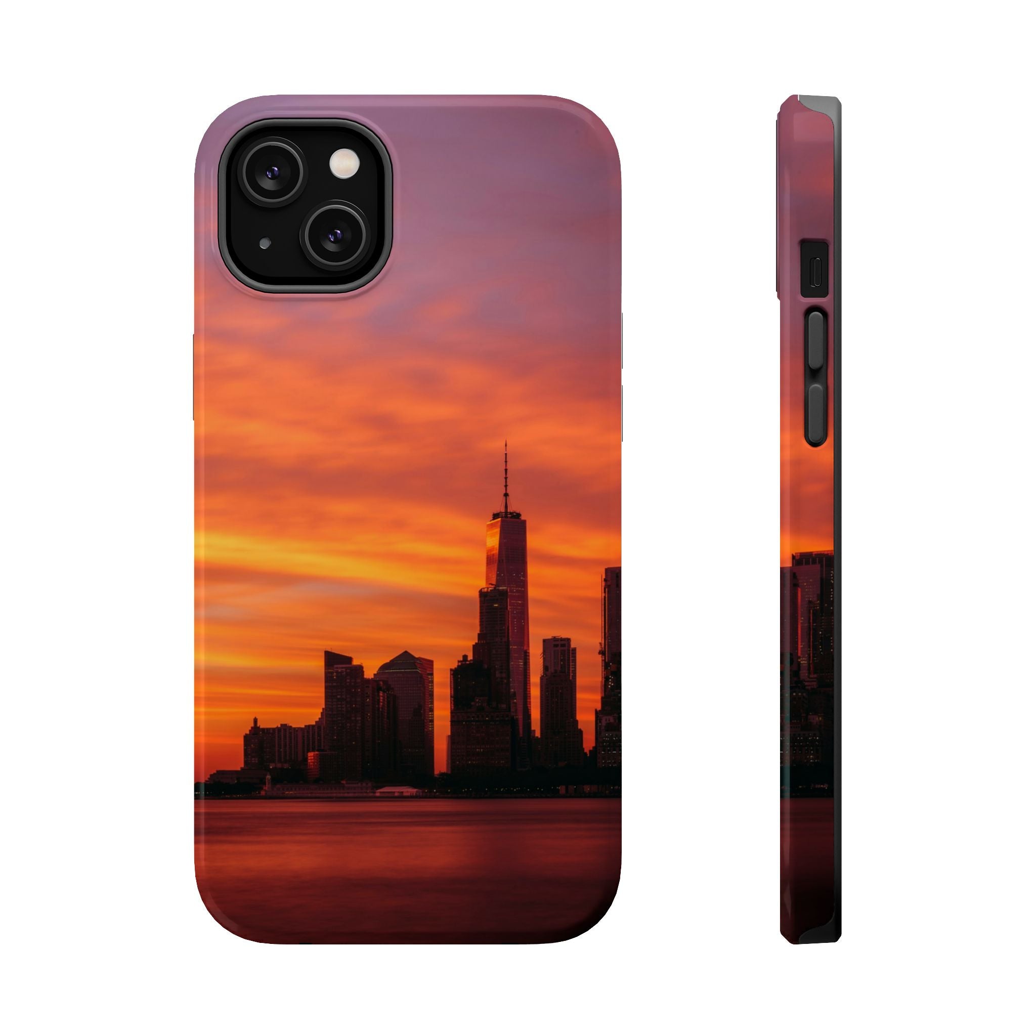 sunset-nyc-cityscape-magnetic-tough-case-durable-phone-protector-new-york-tough-case-gift-for-photographers-urban-aesthetic