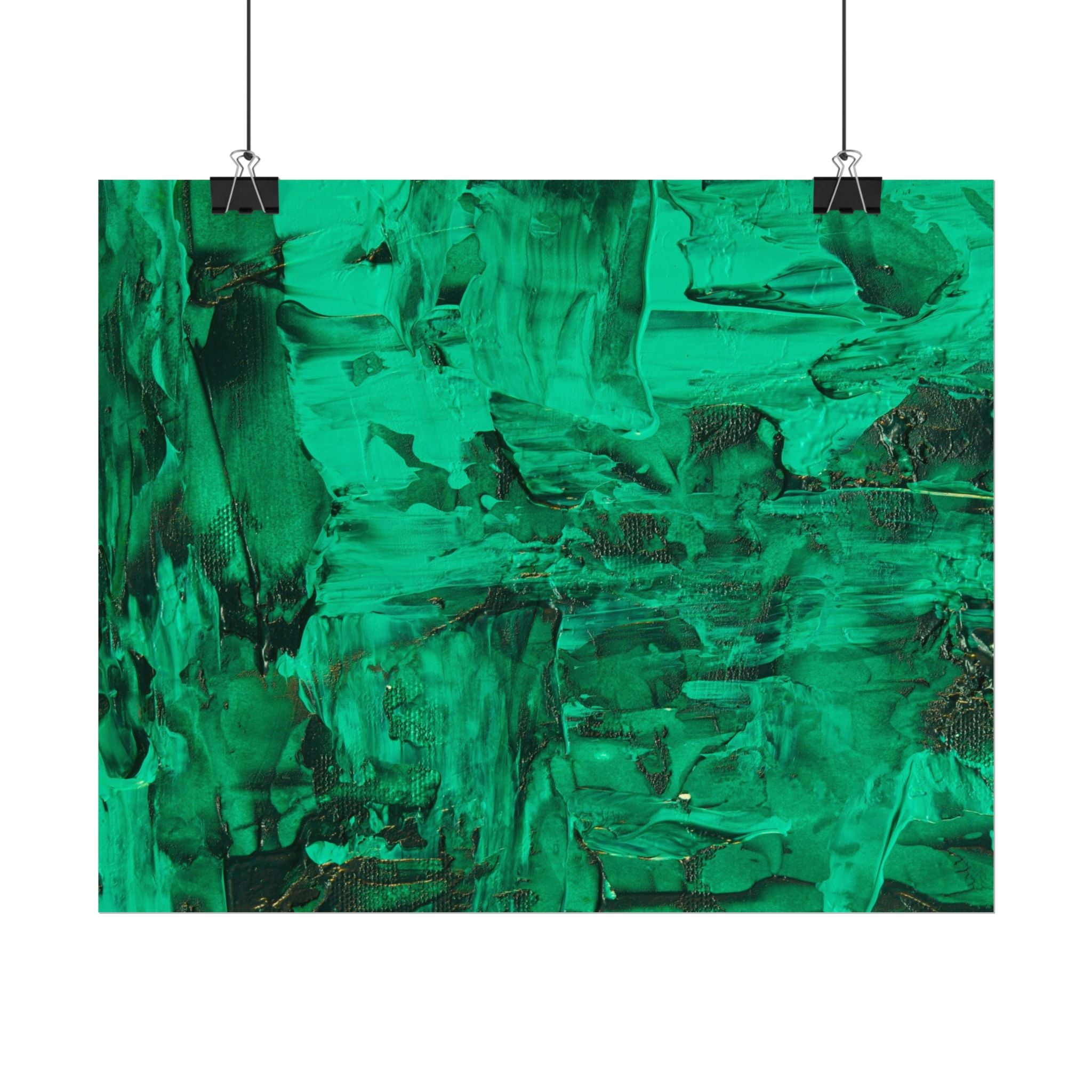 Abstract Green Poster Wall Art, Home Decor, Office Decor, Green Canvas Bedroom, Green Poster Print, Modern Art, Green Wall Decor