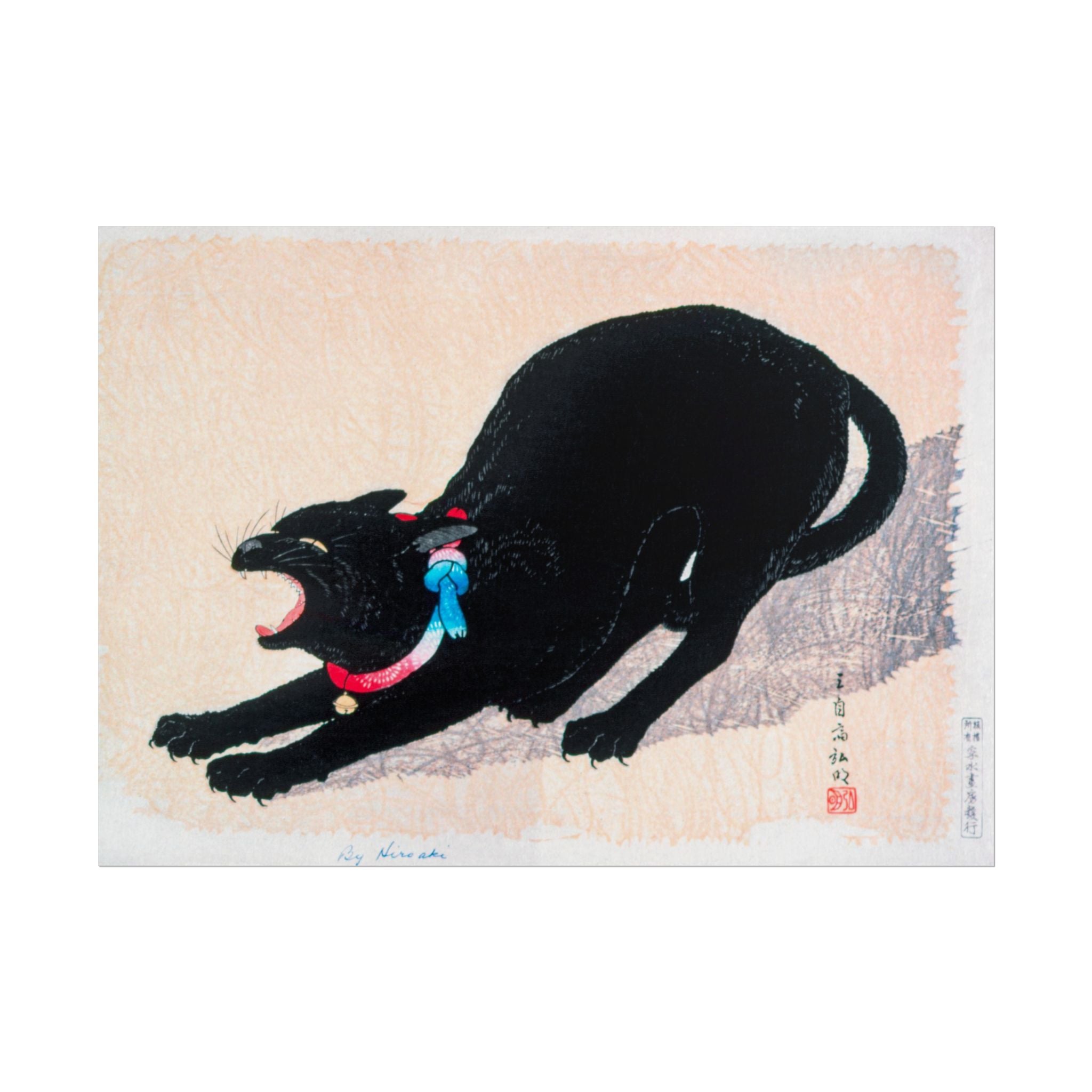 black-cat-hissing-by-hiroaki-takahashi-poster-print-classic-japanese-wall-art-living-room-decor-japandi-art-home-wall-decor