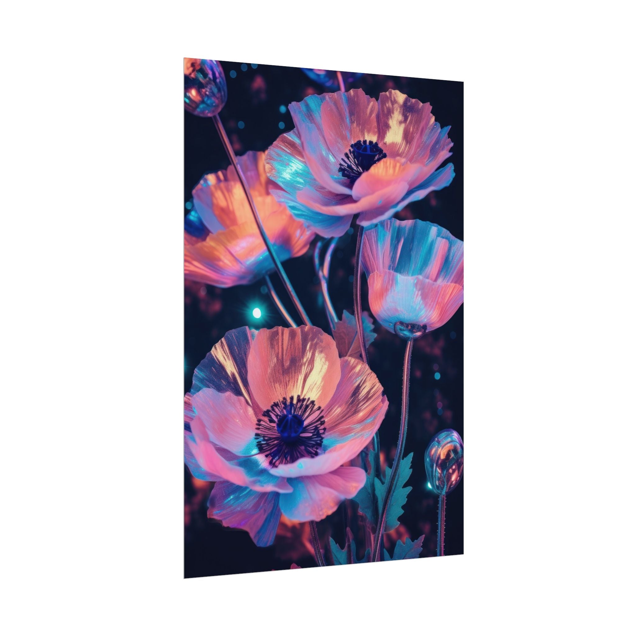 poppy-flower-poster-art-pearl-floral-wall-art-floral-print-flower-print-nature-wall-decor-flower-wall-decor-housewarming-gift