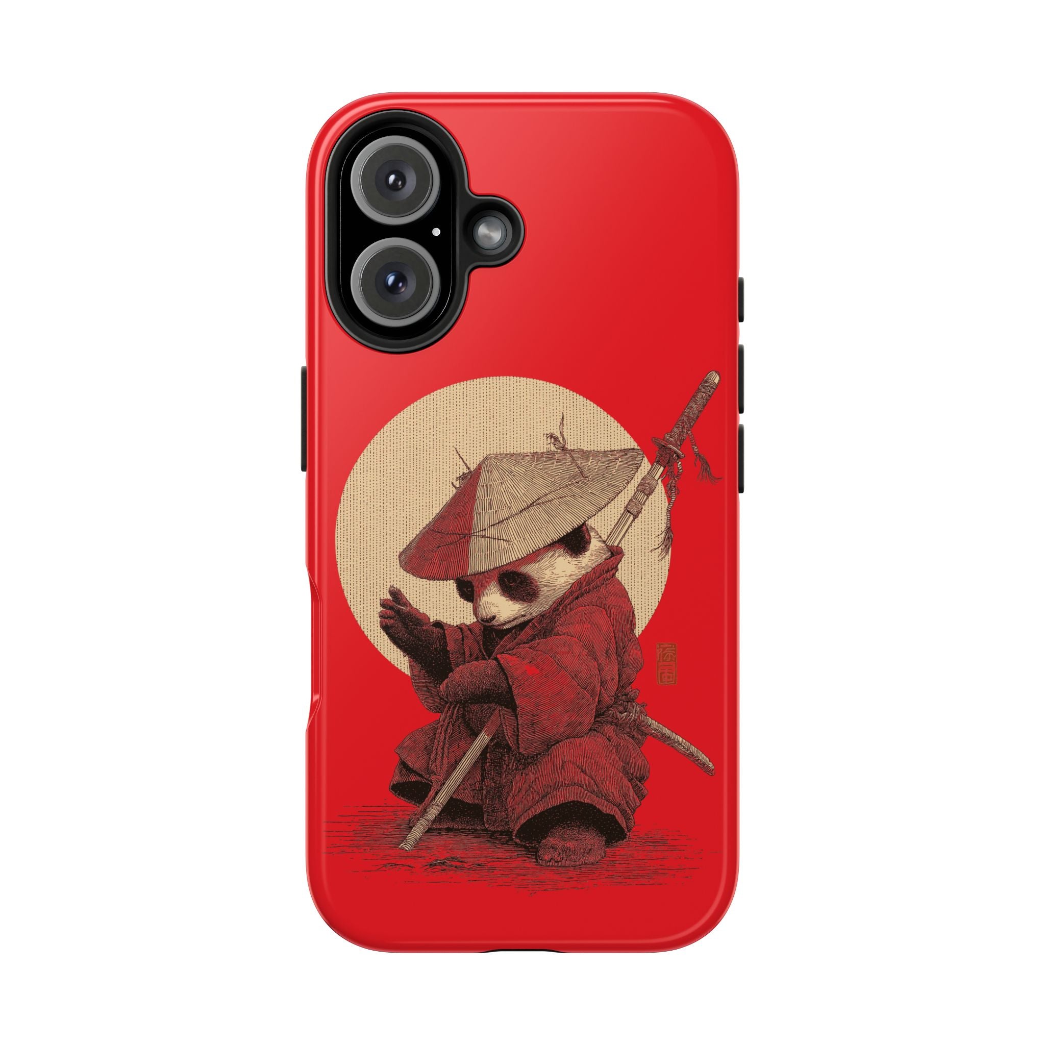 japanese-samurai-panda-iphone-tough-case-kawaii-animal-phone-cover-protective-phone-cover-japandi-art-iphone-case
