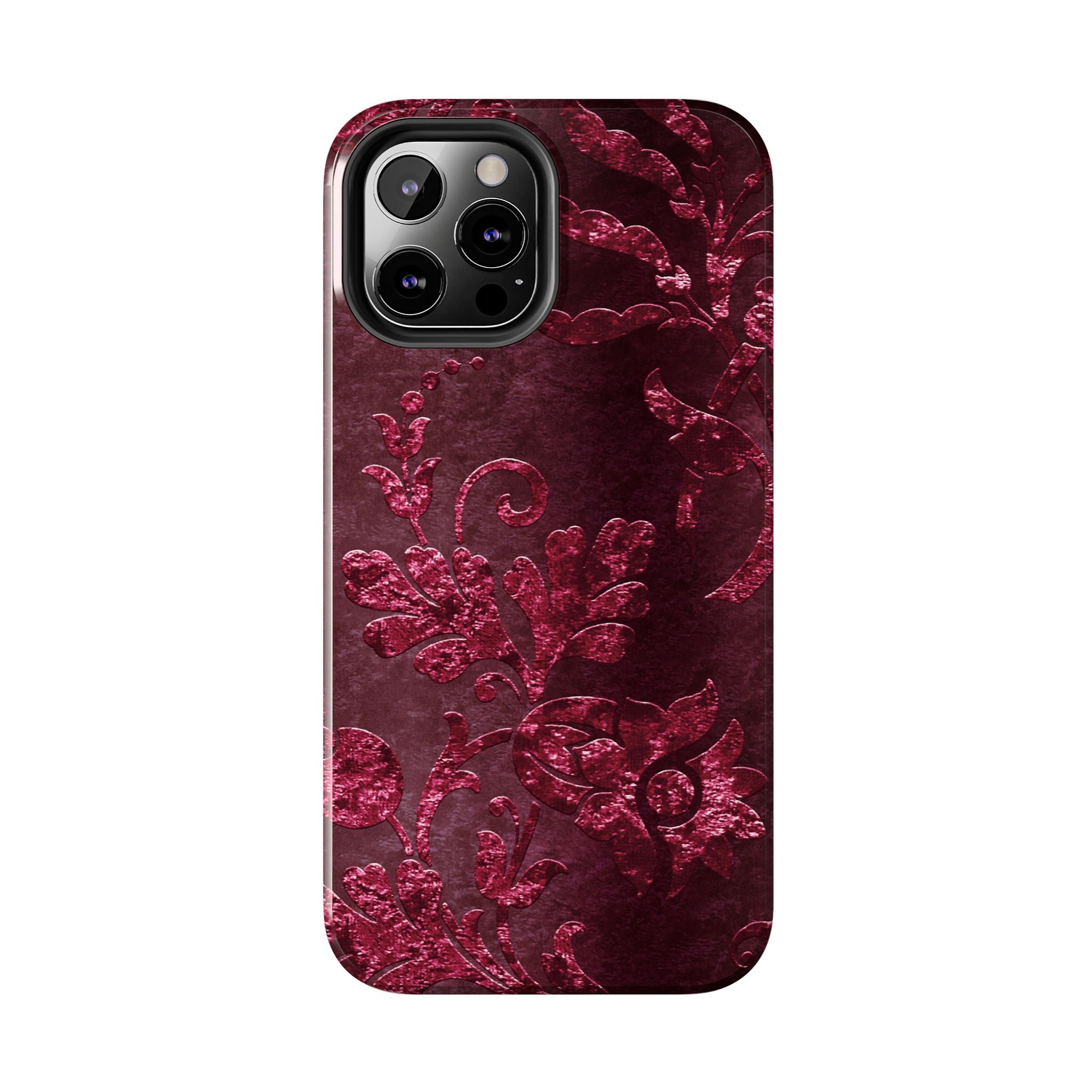 embossed-burgundy-velvet-tough-iphone-case-protective-iphone-cover-heavy-duty-iphone-case-rugged-phone-case-durable-smartphon
