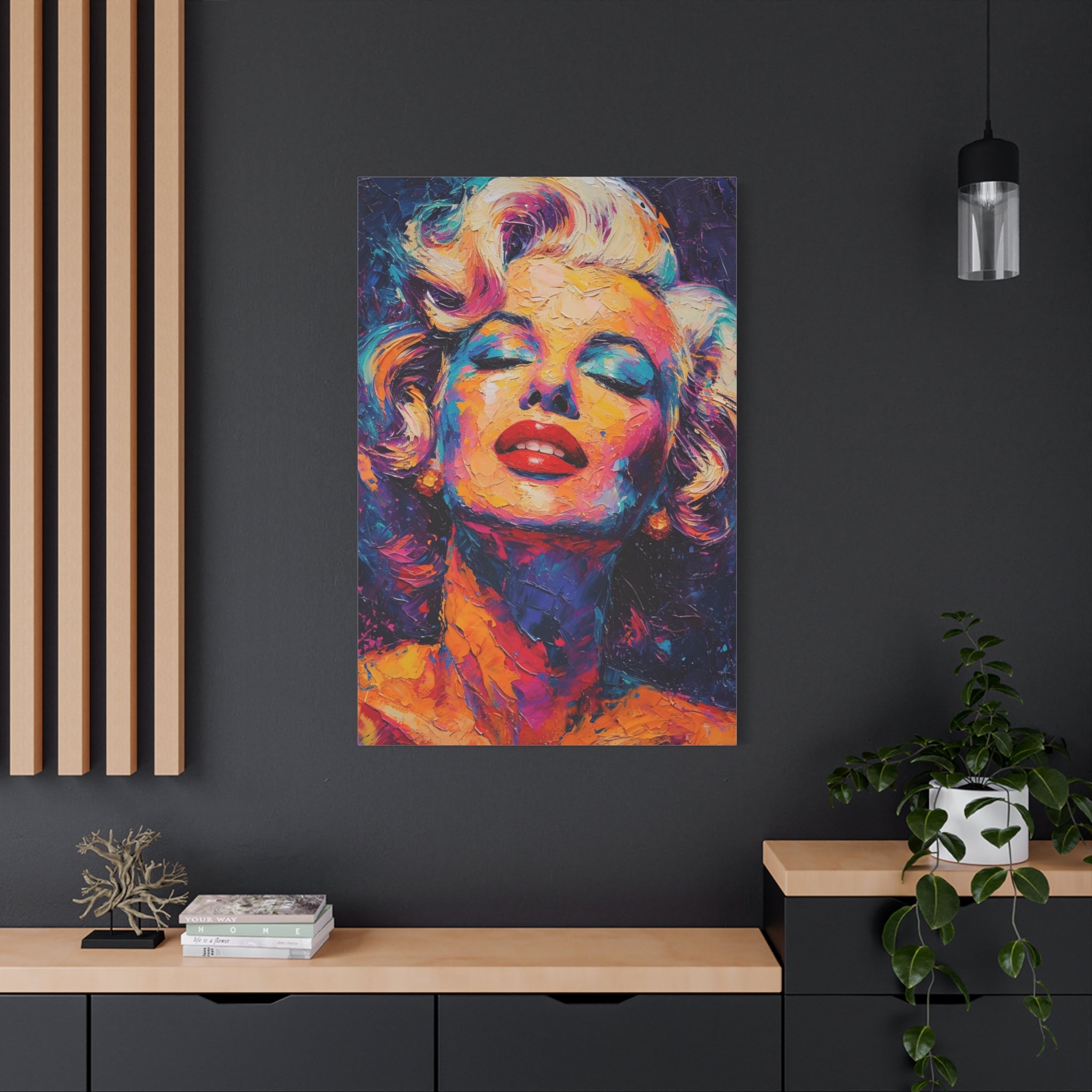 marilyn-monroe-canvas-print-stylish-wall-decor-with-brush-effect-elegant-home-decor-chic-wall-art