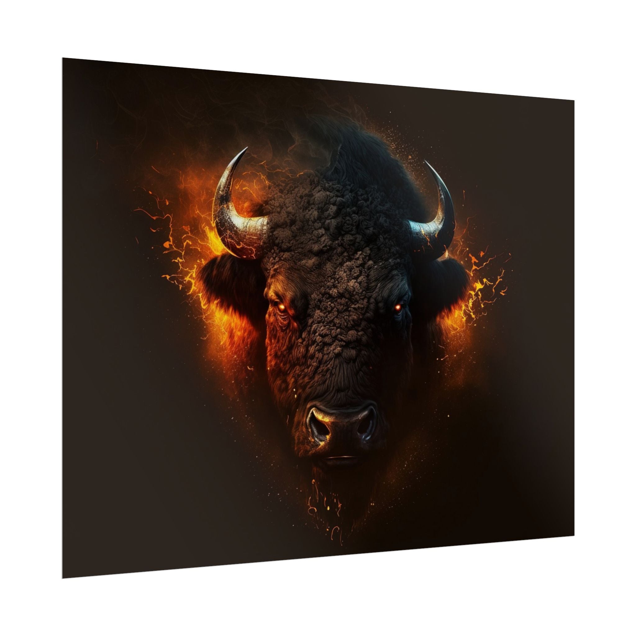 bison-art-poster-wall-decor-buffalo-gift-wildlife-home-decoration-western-bison-wall-art-nature-lover-gift-farm-house-wall-de