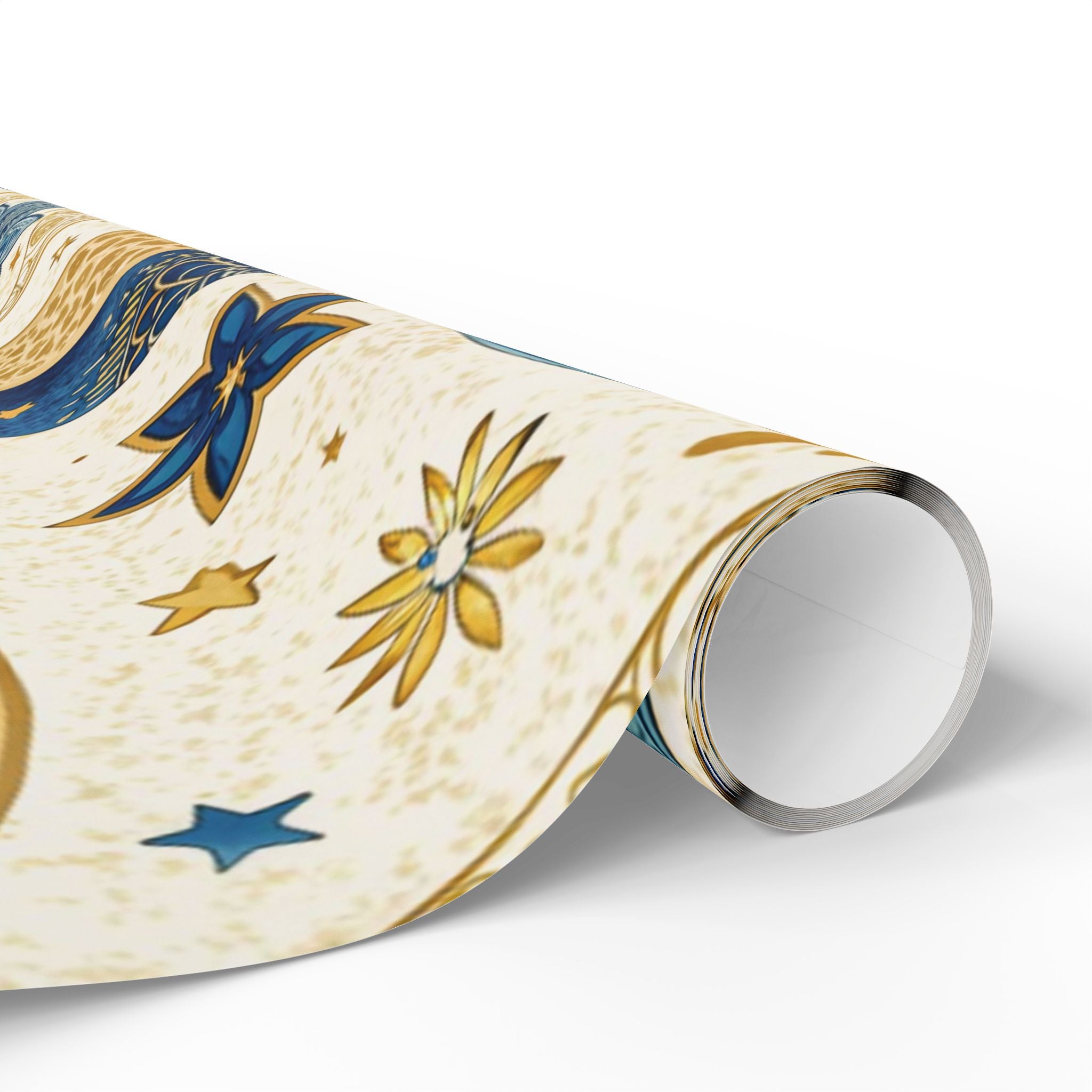 ramadan-night-wrapping-papers-islamic-crescent-moon-gift-wrap-mosque-silhouette-eid-holiday-supplies-festive-present-packagin