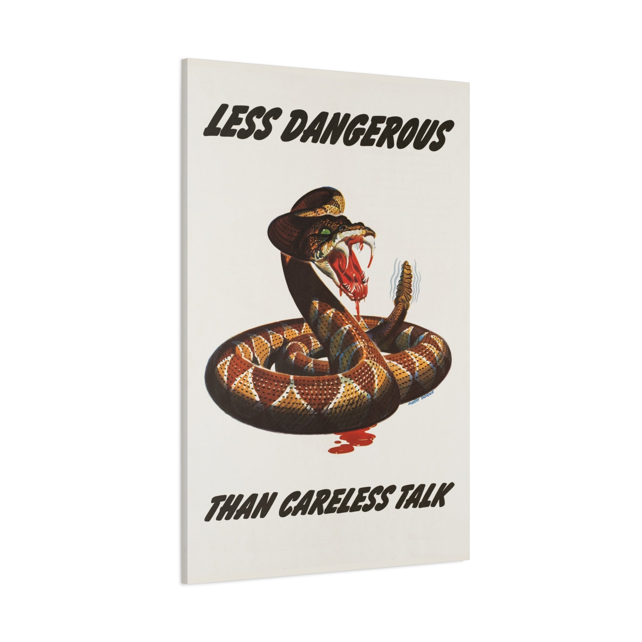 canvas-print-cobra-motivational-art-matte-finish-stretched-wall-art-less-dangerous-than-careless-talk-home-decor