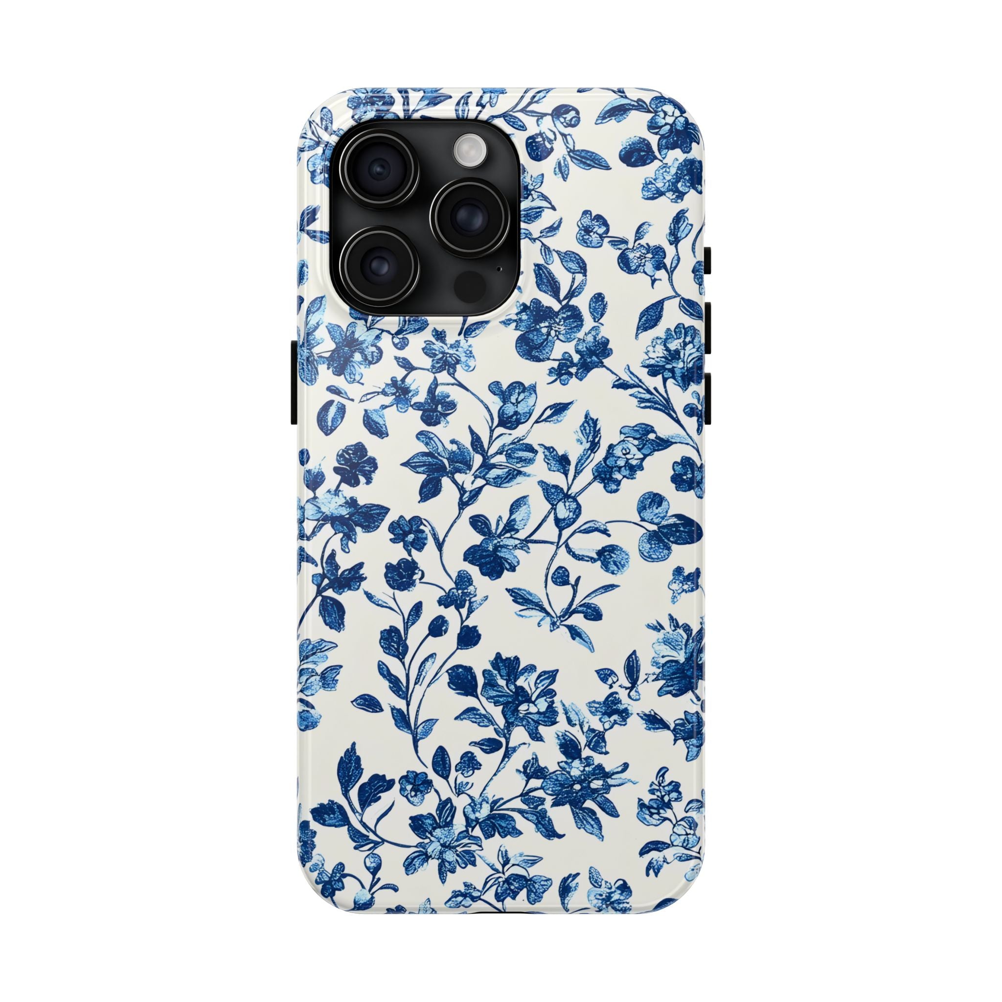 french-toile-floral-tough-phone-case-blue-phone-cover-protective-iphone-case-hard-shell-cellphone-case-vintage-design-phone-c