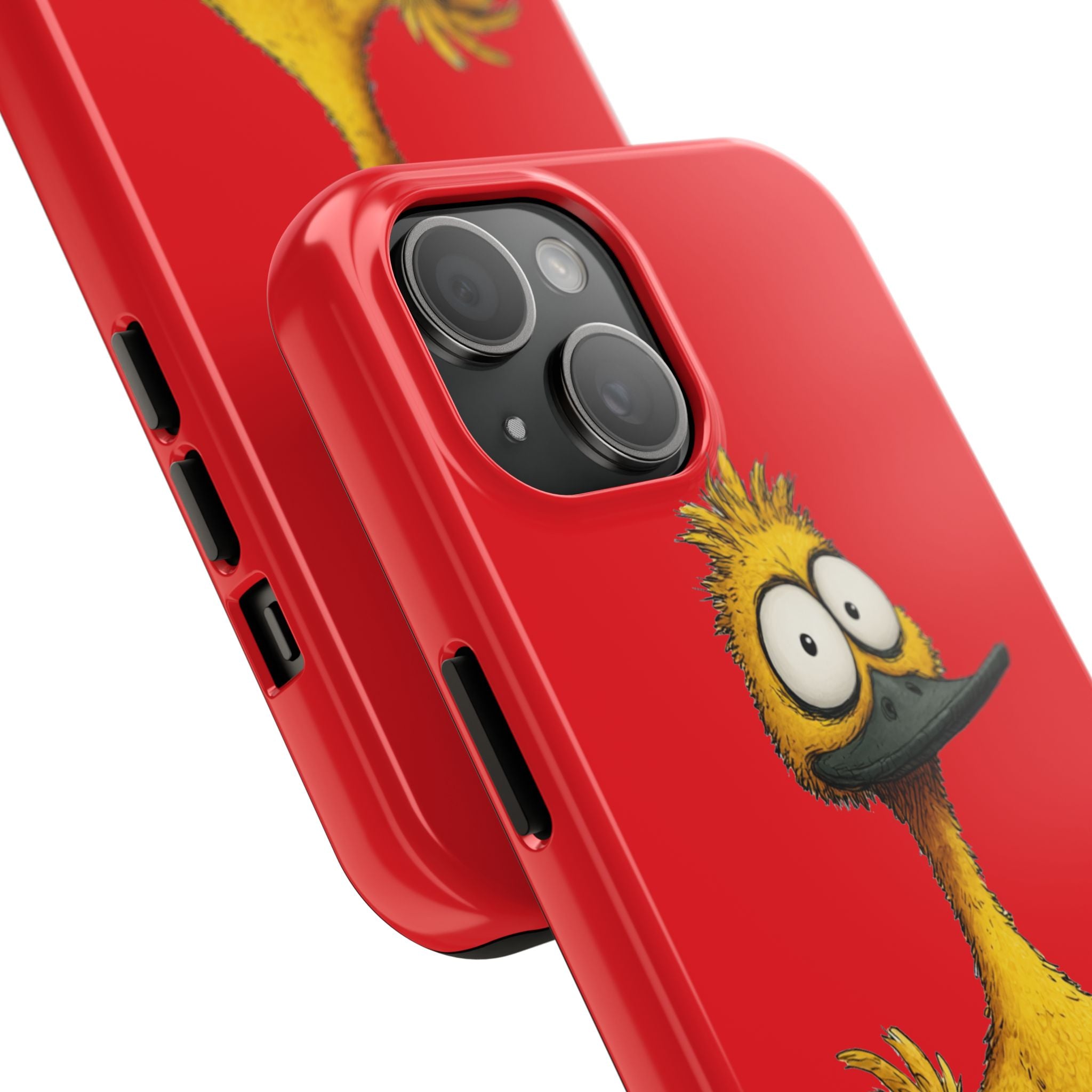 Quirky Funny Duck iPhone Tough Case - Kawaii Animal Phone Cover - Protective Phone Cover - Yellow iPhone Case