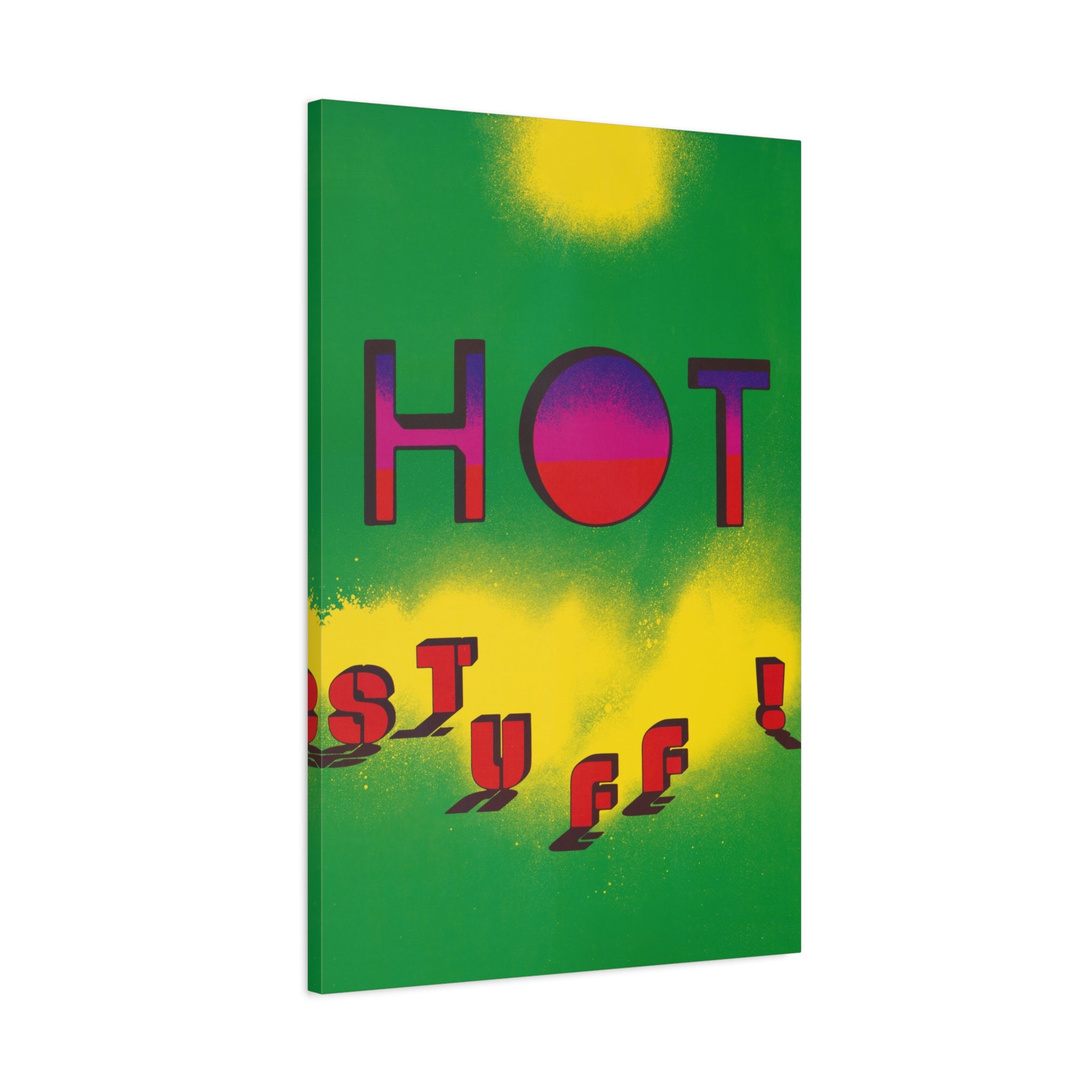hot-stuff-canvas-wall-art-pop-art-poster-retro-motivational-print-lanny-sommese-design-matte-stretched-canvas