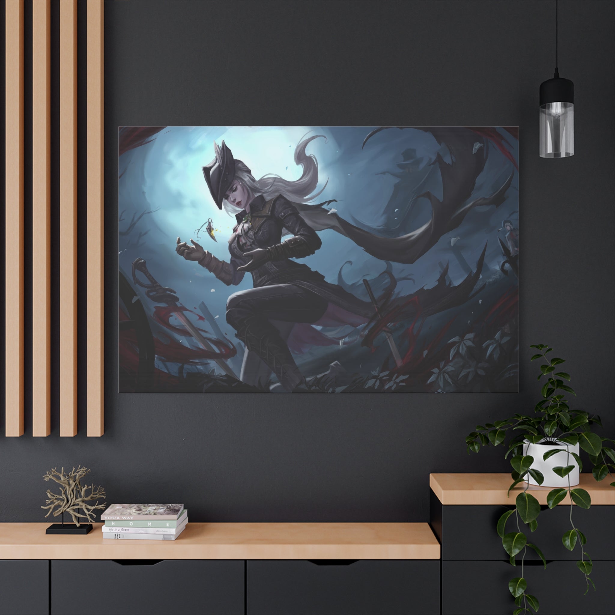Bloodborne The Hunter Lady Maria Canvas Wall Art, Home Decor, Game Wall Art Print