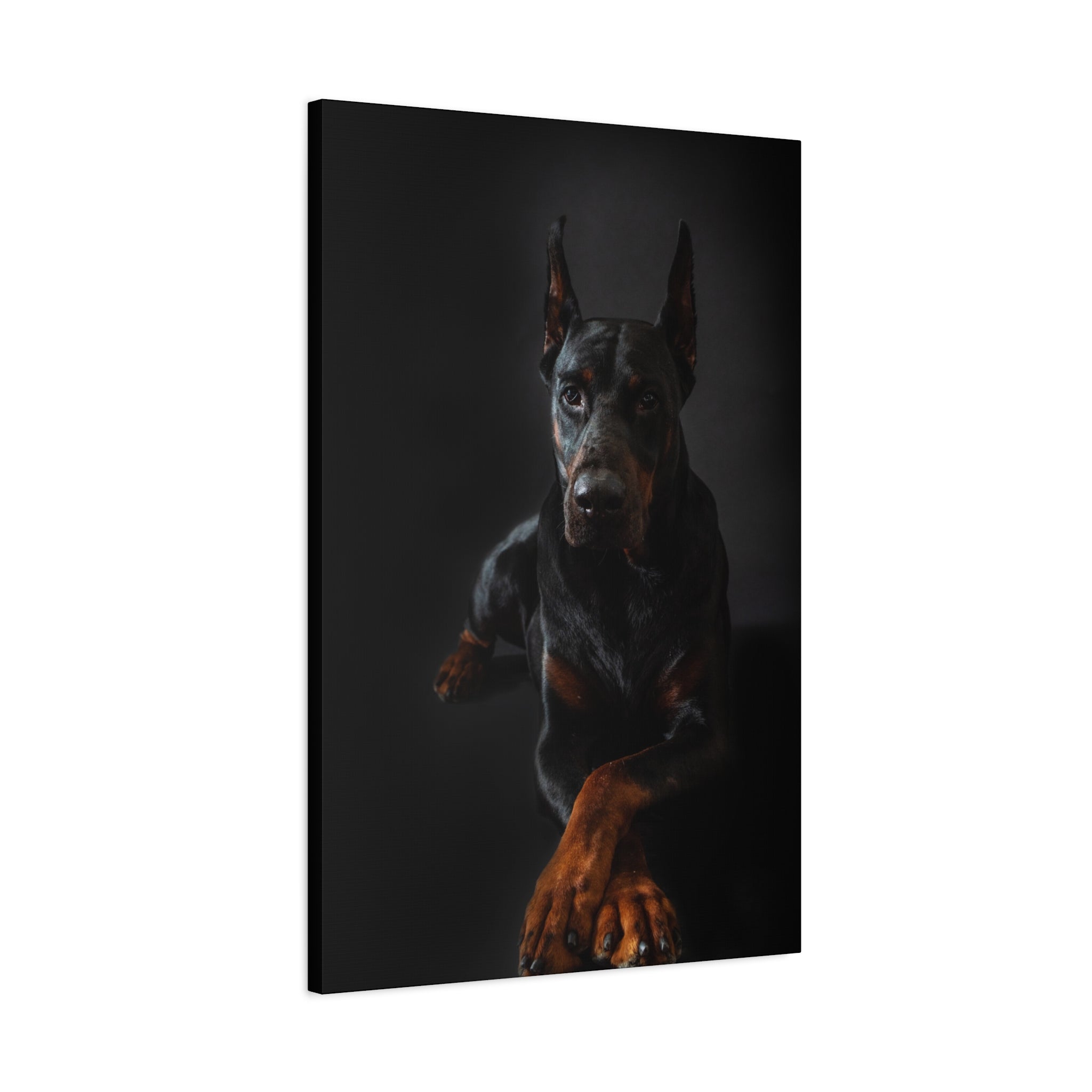 canvas-print-doberman-dog-wall-art-home-decor-office-decor-stretched-matte-canvas-1-25-gift-for-dog-lovers-animal-artwork-pet