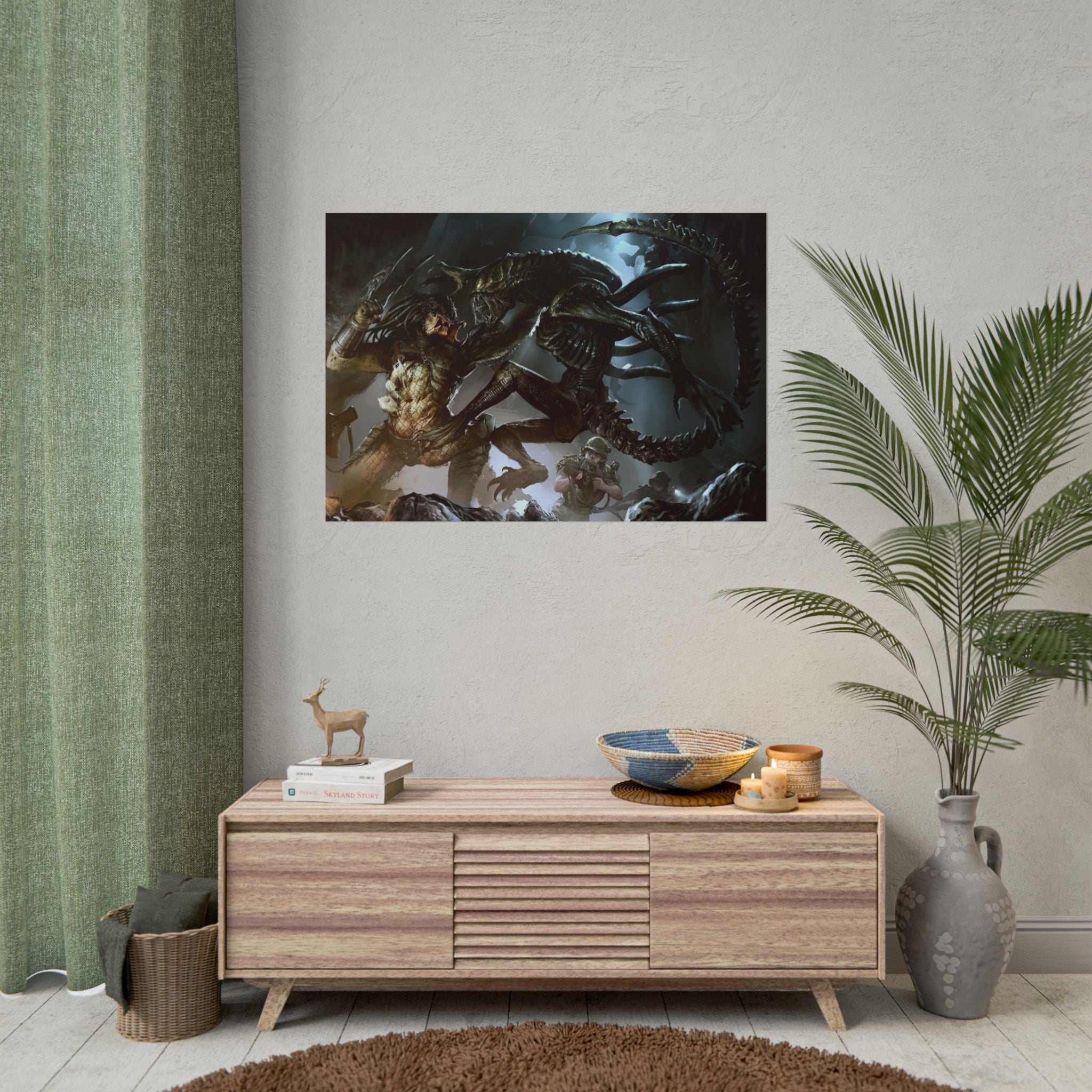 predator-alien-poster-print-xenomorph-si-fi-home-decor-movie-poster-pretador-fantasy-art