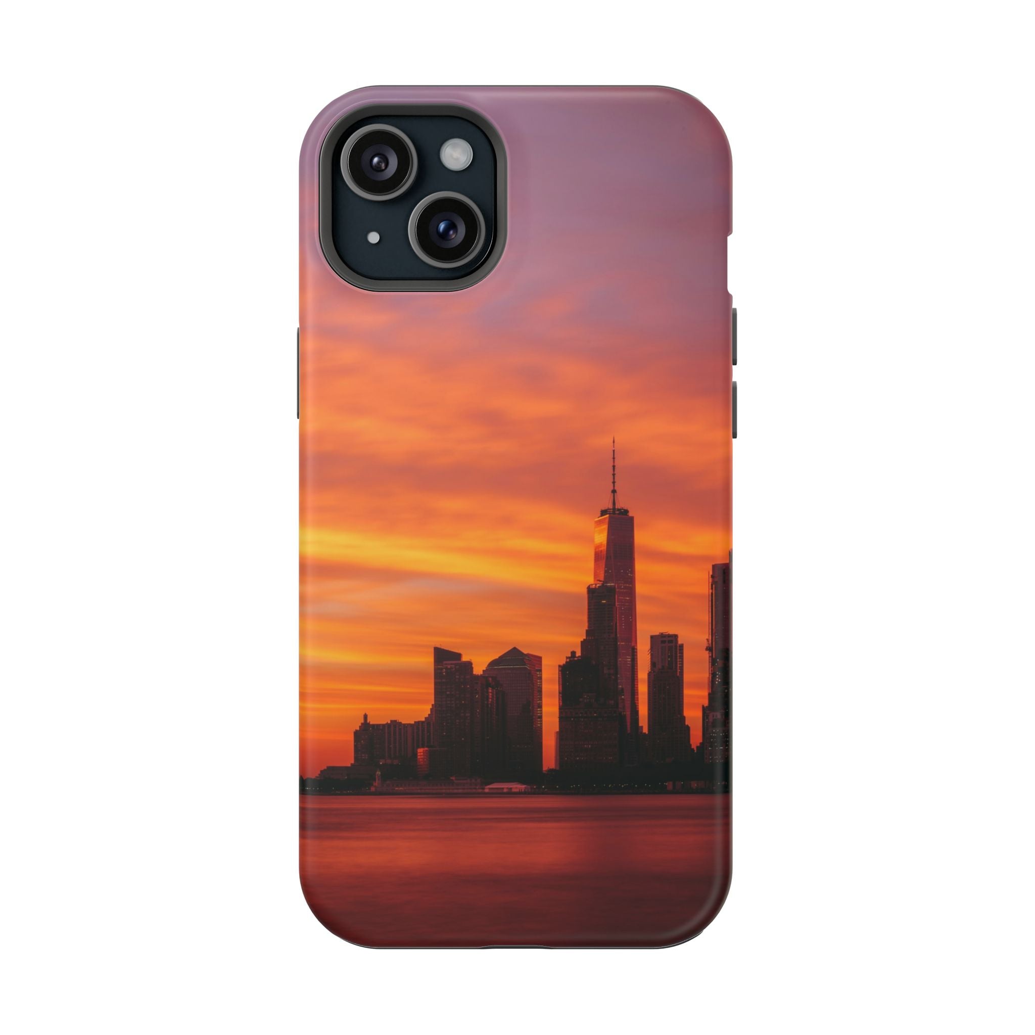 sunset-nyc-cityscape-magnetic-tough-case-durable-phone-protector-new-york-tough-case-gift-for-photographers-urban-aesthetic