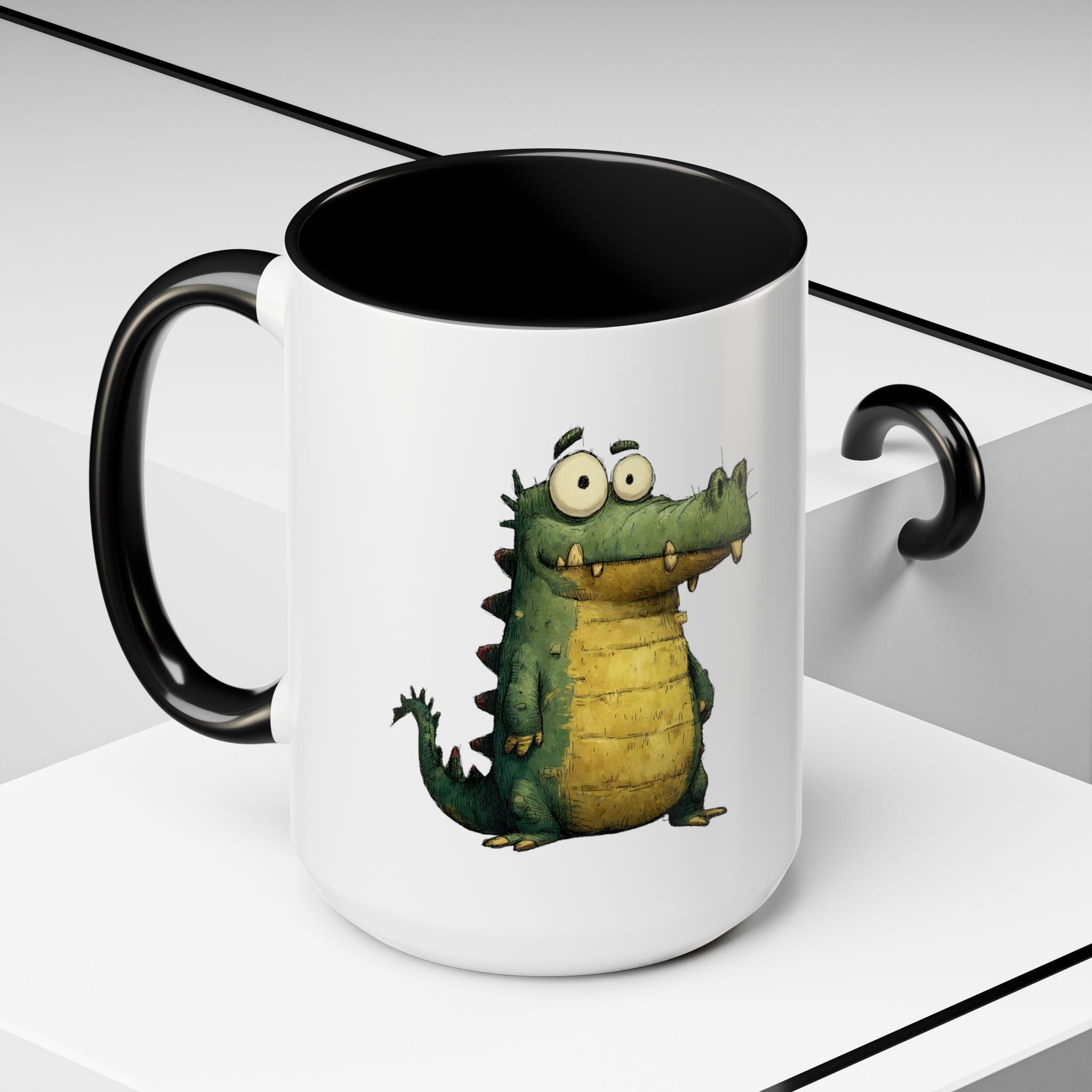 Funny Alligator Accent Coffee Mug | Cute Animal Mug for Nature Lovers, Ideal Gift for Birthdays, Holidays, Home Decor