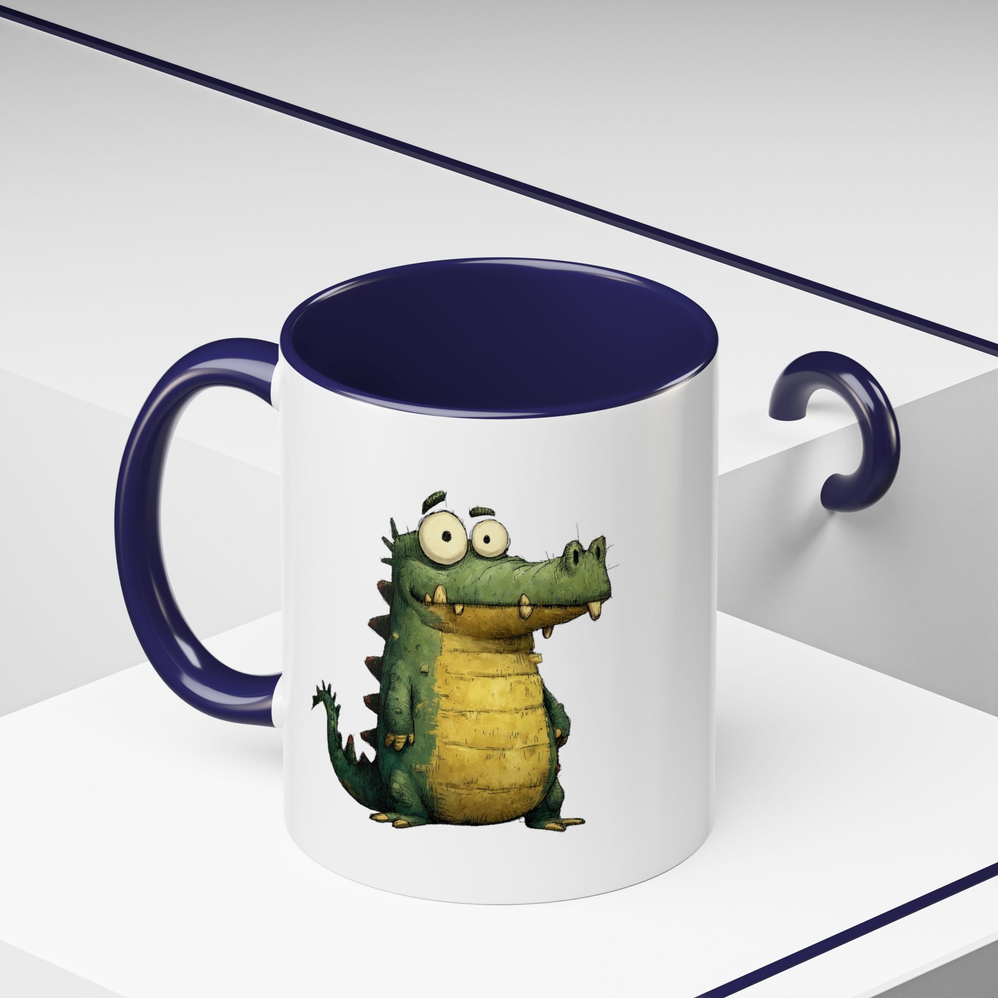 Funny Alligator Accent Coffee Mug | Cute Animal Mug for Nature Lovers, Ideal Gift for Birthdays, Holidays, Home Decor