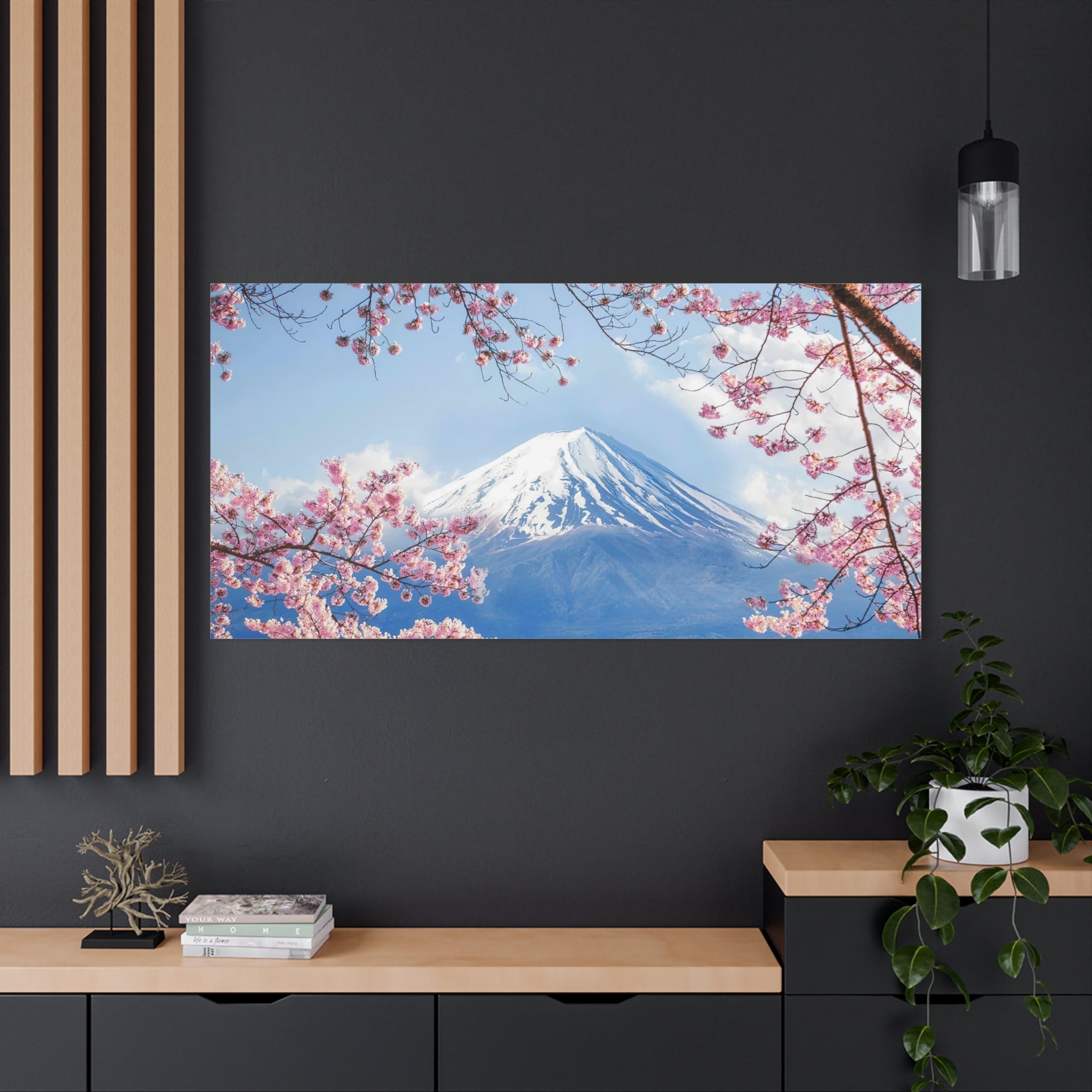 canvas-print-mount-fuji-cherry-blossom-wall-art-scenery-winter-sakura-flower-decor-stretched-matte-japanese-landscape-home-de