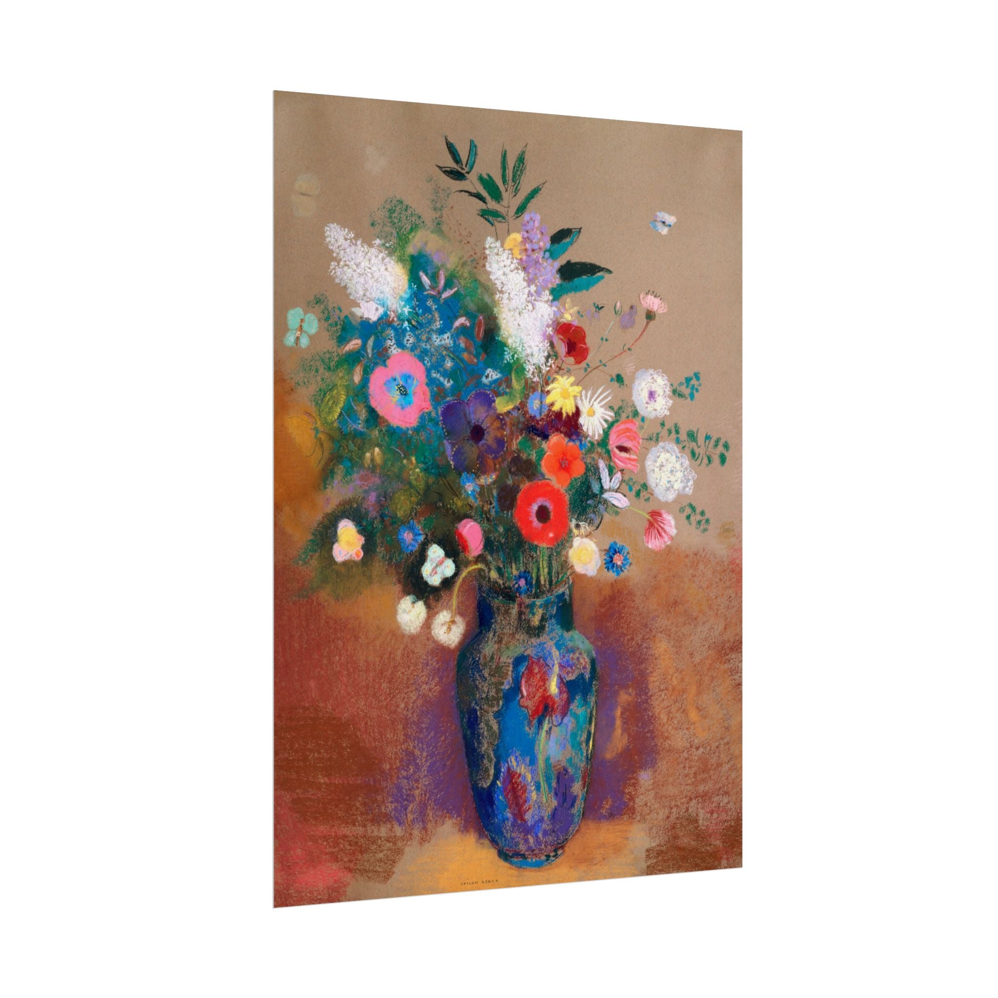 Flower Poster Print, Odilon Redon Bouquet of Flowers, Home Decor Living Room, Flower Wall Decor, Floral Poster Art, Housewarming Gift