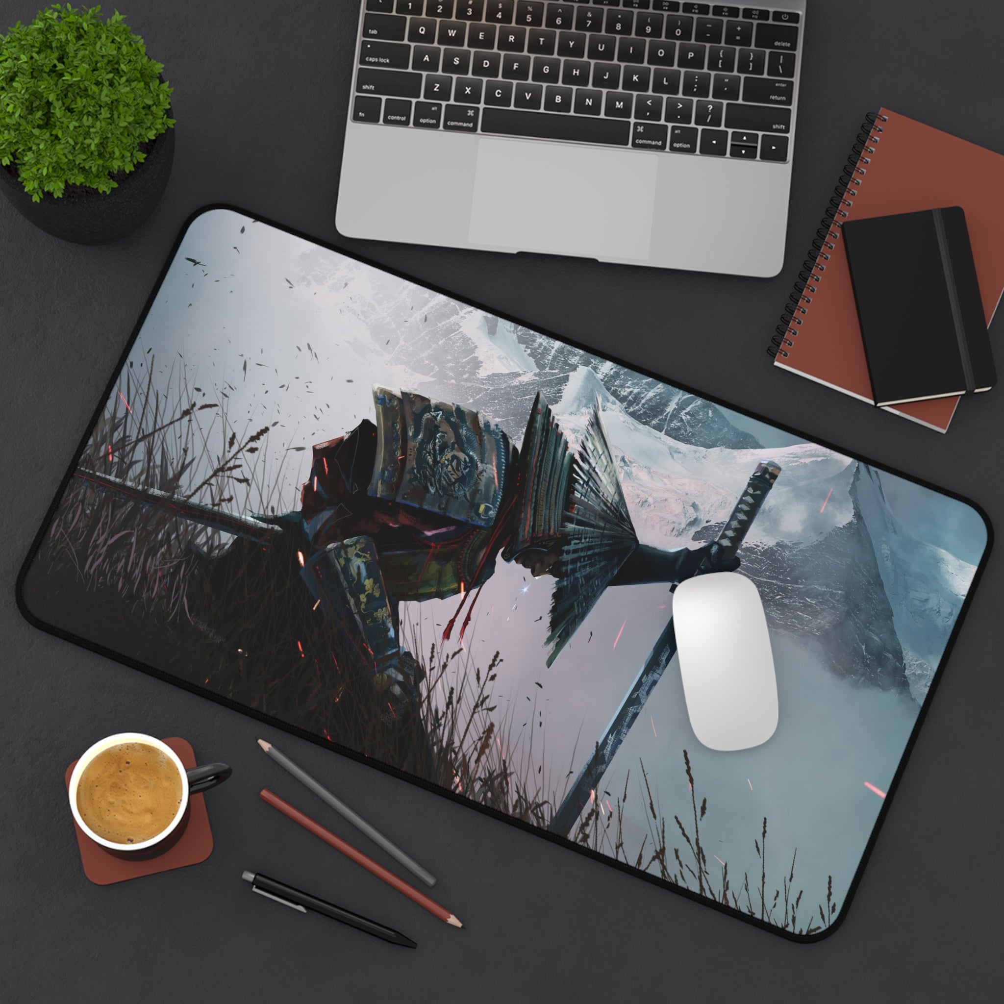 samurai-warrior-mouse-pad-japanese-katana-samurai-warrior-with-armor-desk-mat-japanese-anime-samurai-desk-pad