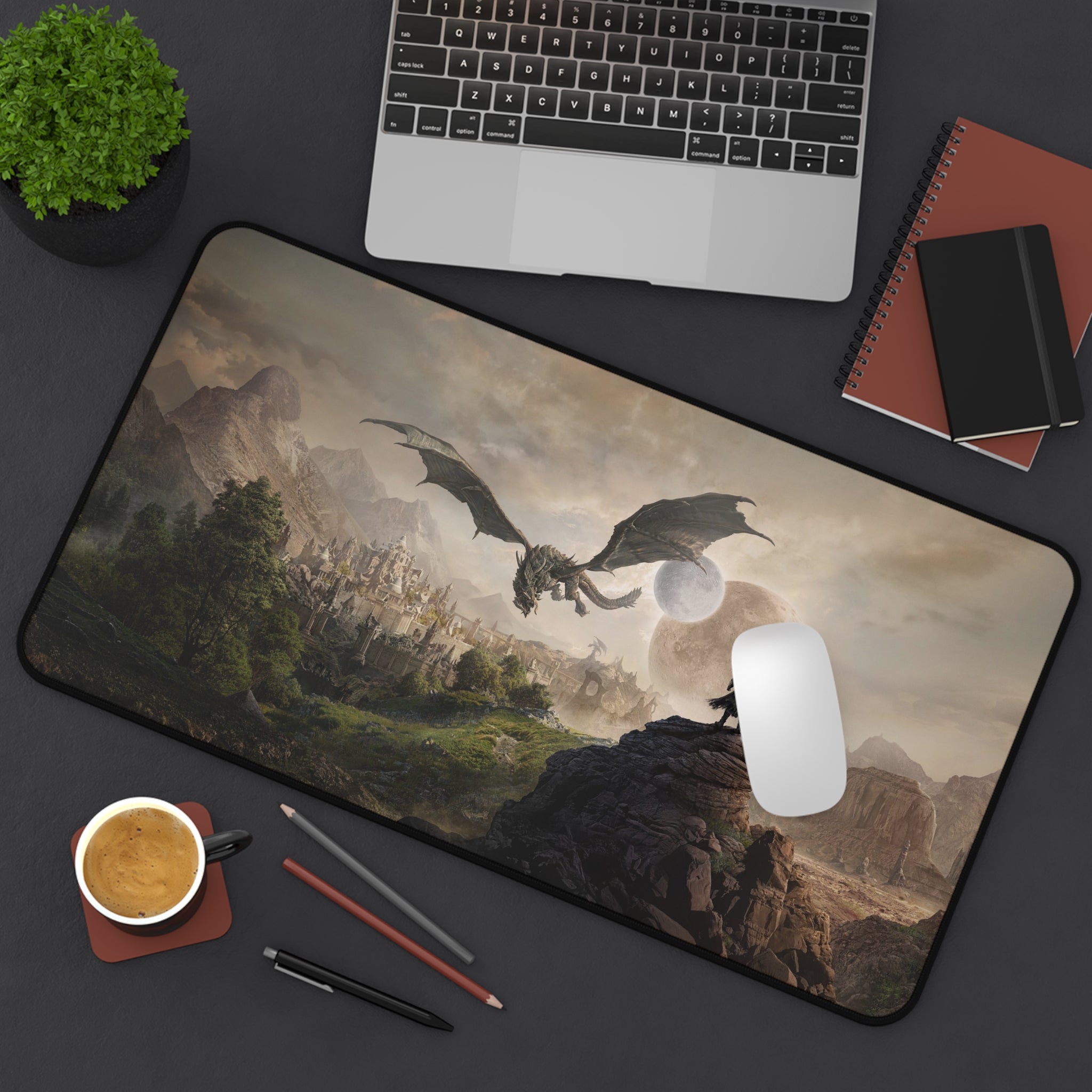 skyrim-deskpad-the-elder-scrolls-elsweyr-mousepad-gaming-desk-mat-dragon-and-viking-warrior-desk-decor
