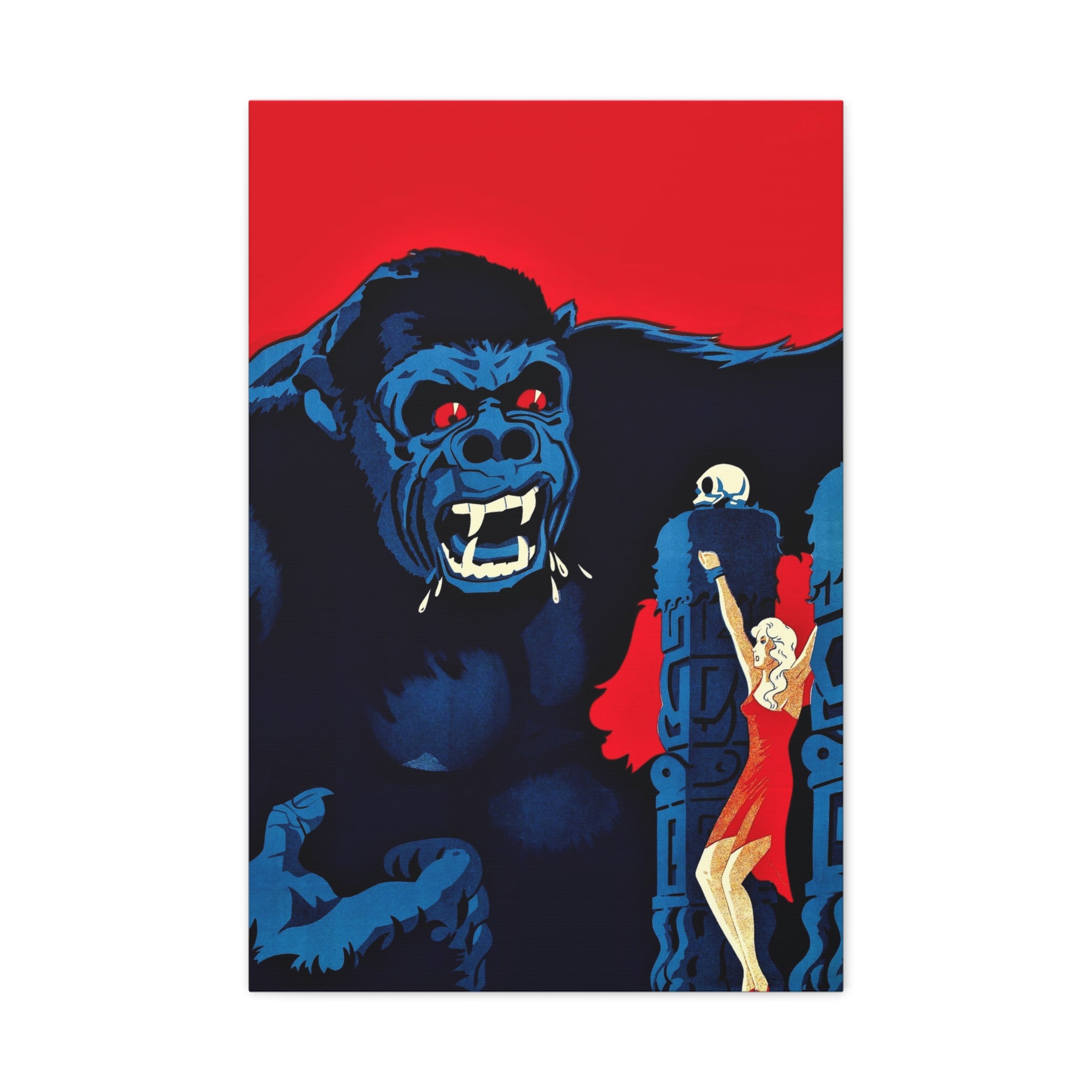 canvas-print-vintage-danish-movie-poster-for-king-kong-wall-art-decor-retro-wall-art-stretched-canvas-print-matte-canvas-art-