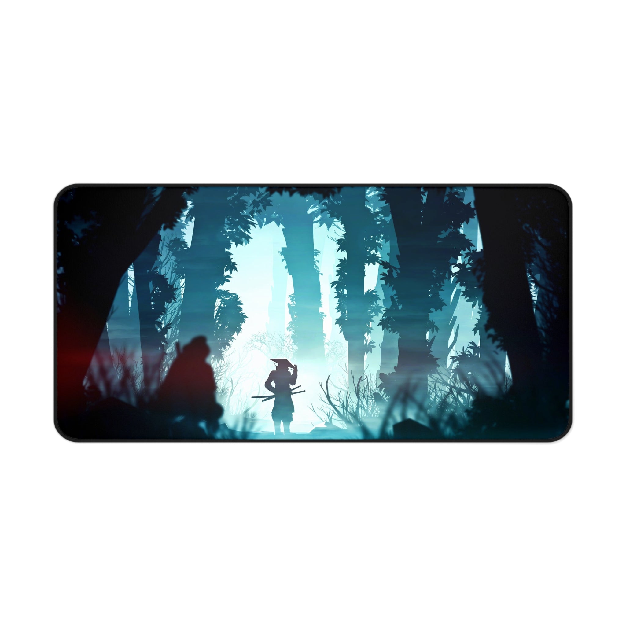 fantasy-samurai-warrior-mouse-pad-japanese-katana-samurai-warrior-in-forest-desk-mat-japanese-anime-samurai-desk-pad