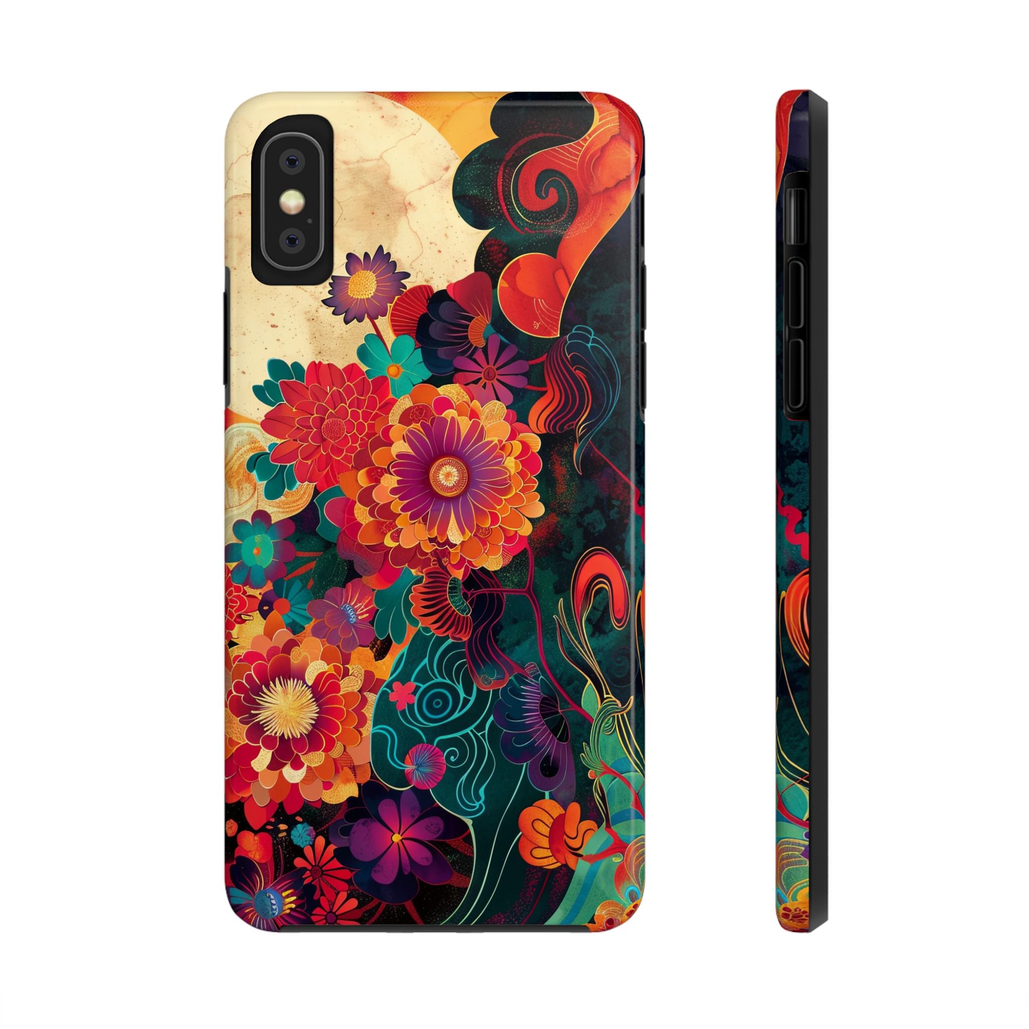 iphone-tough-case-retro-japanese-flowers-floral-phone-cover-vintage-japanese-style-protective-phone-case-asian-floral-design-