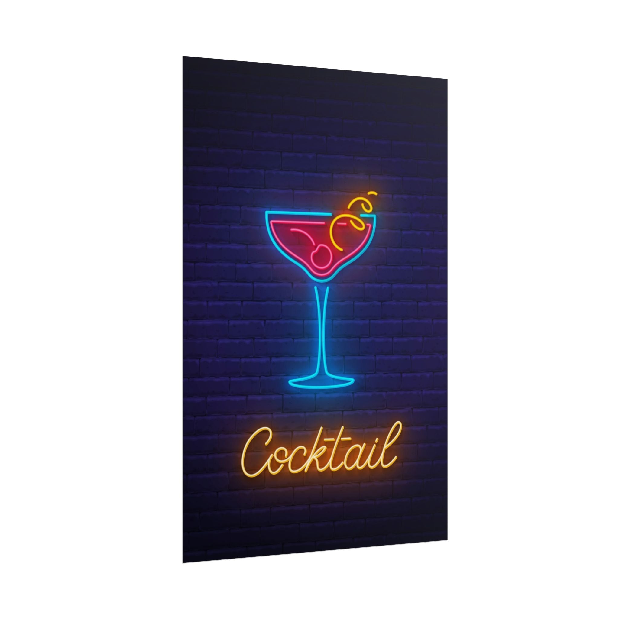 cocktail-neon-martini-poster-wall-art-decor-large-poster-artwork-cocktail-print-bar-decor-kitchen-wall-art