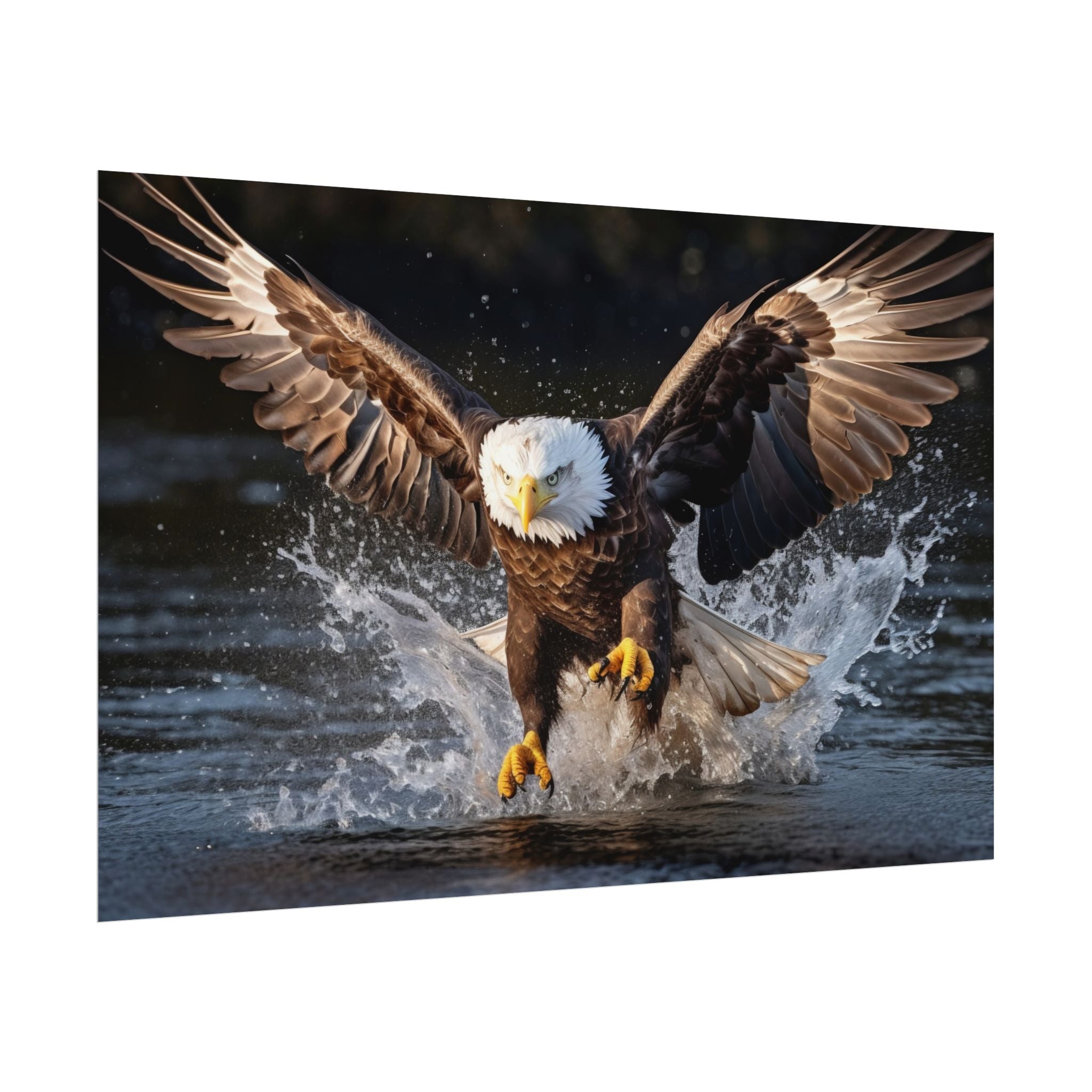 hunting-eagle-fine-art-poster-print-home-decor-wildlife-art-bird-lover-gift-living-room-decoration-eagle-decor