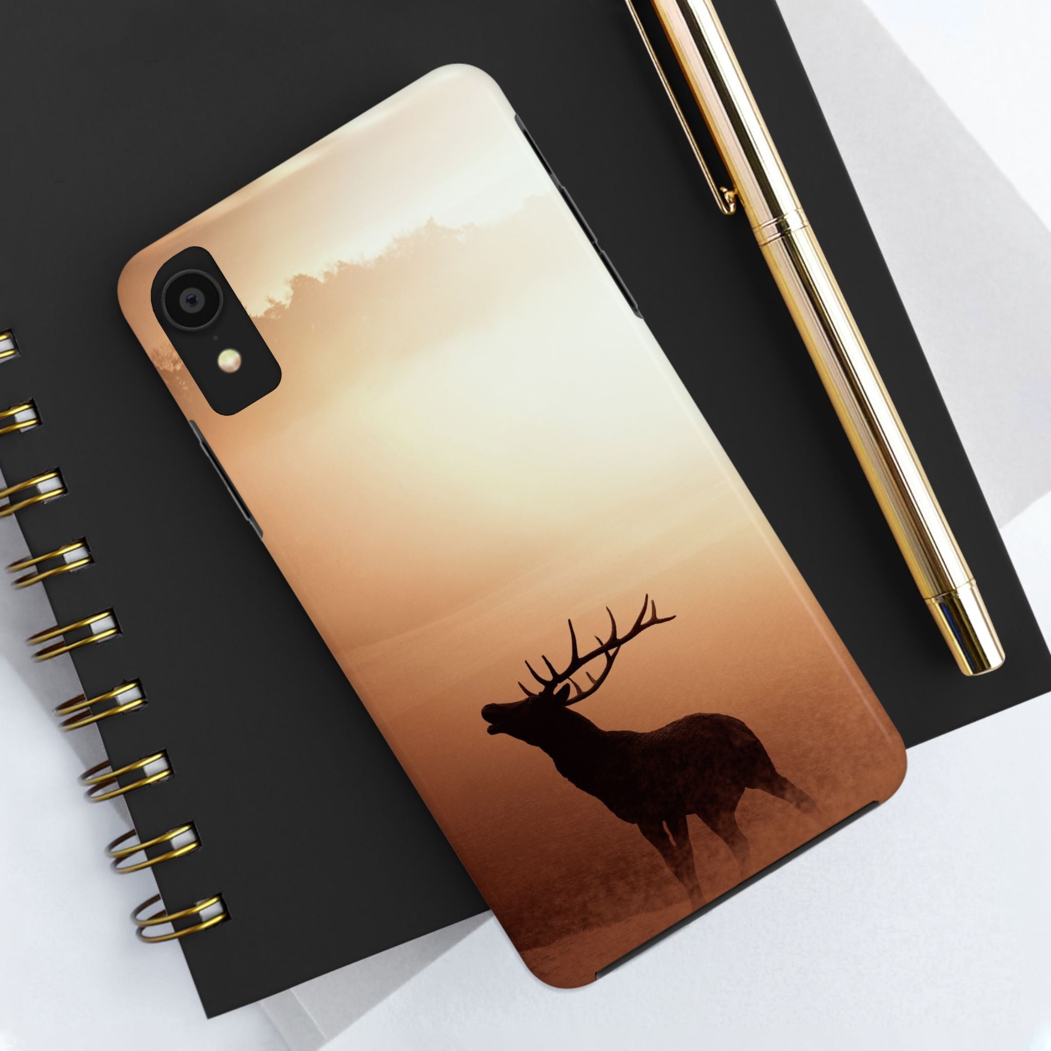 tough-phone-cases-elk-sunset-nature-design-iphone-protective-case-phone-cover-wildlife-lover-gift-outdoor-adventure-accessory