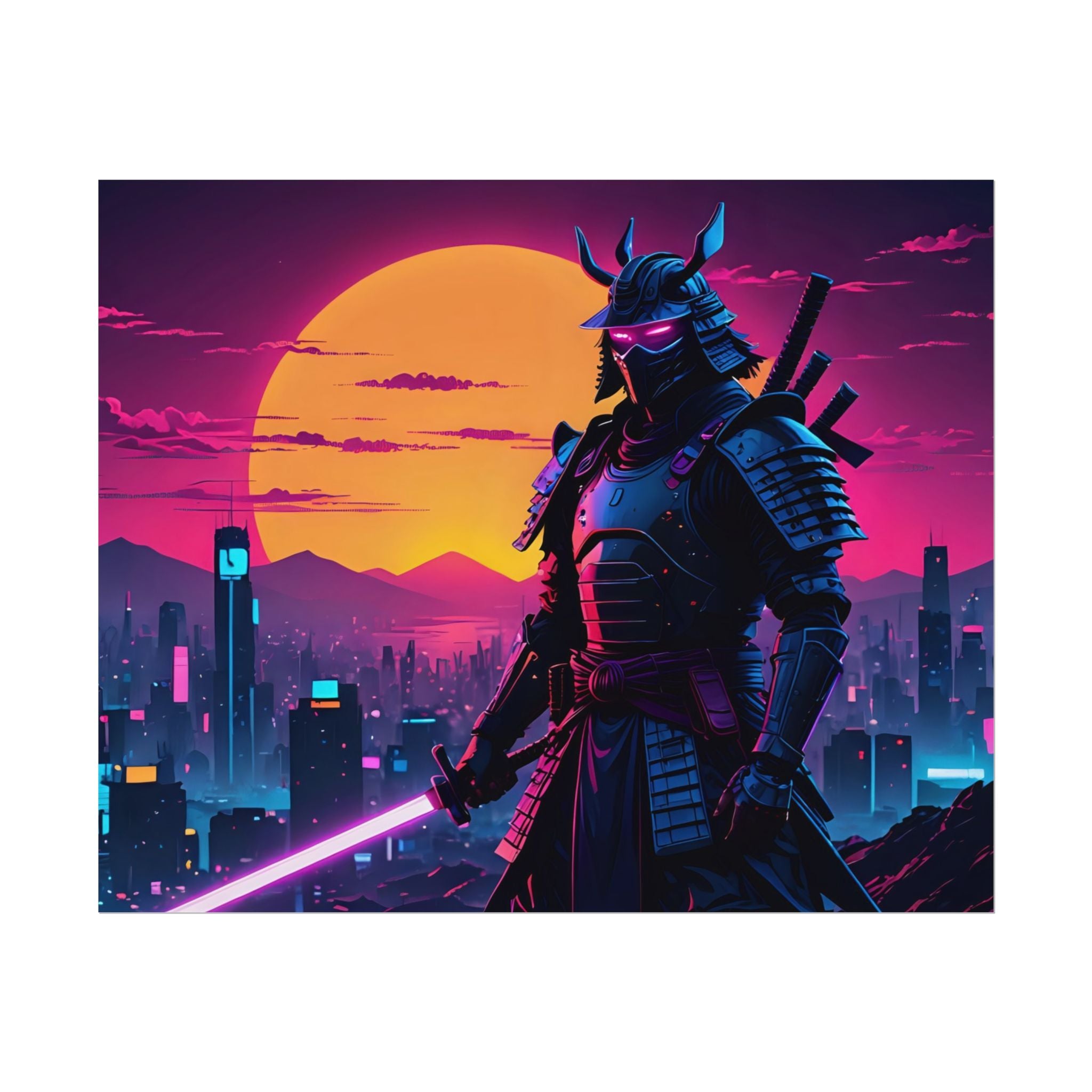 samurai-retrowave-poster-print-synthawave-wall-art-poster-gift-for-anime-fans-home-decor-japanese-art-retro-aesthetic-lightsa