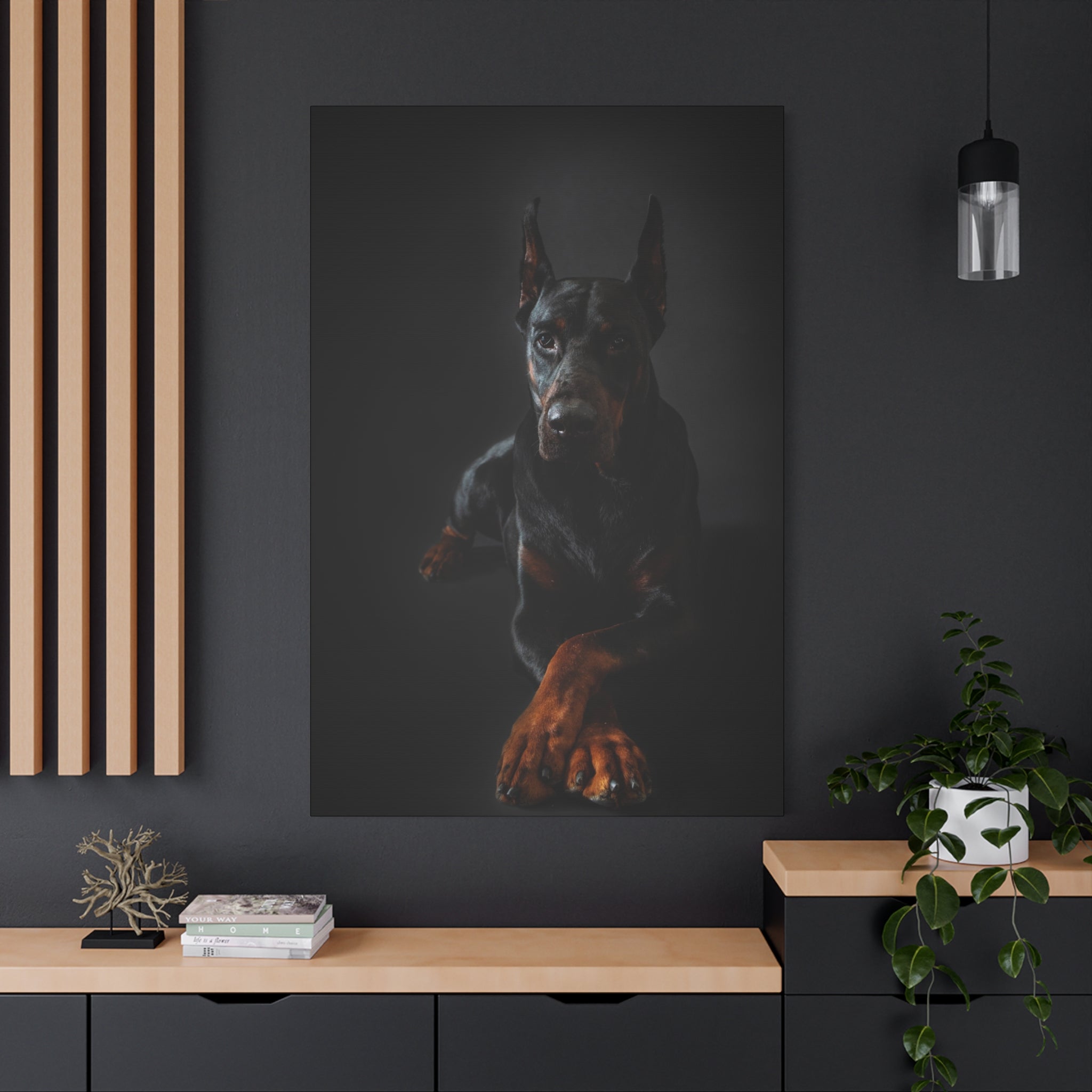 canvas-print-doberman-dog-wall-art-home-decor-office-decor-stretched-matte-canvas-1-25-gift-for-dog-lovers-animal-artwork-pet