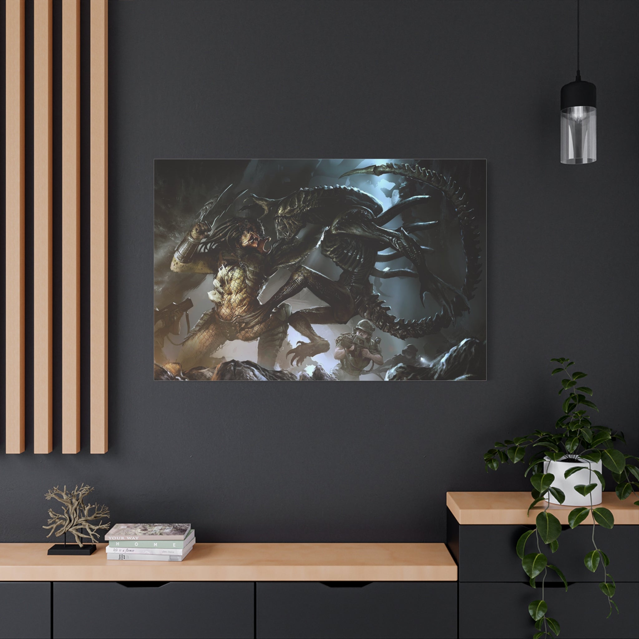 canvas-art-predator-alien-art-xenomorph-matte-canvas-print-stretched-wall-art-1-25-poster-sci-fi-home-decor-1