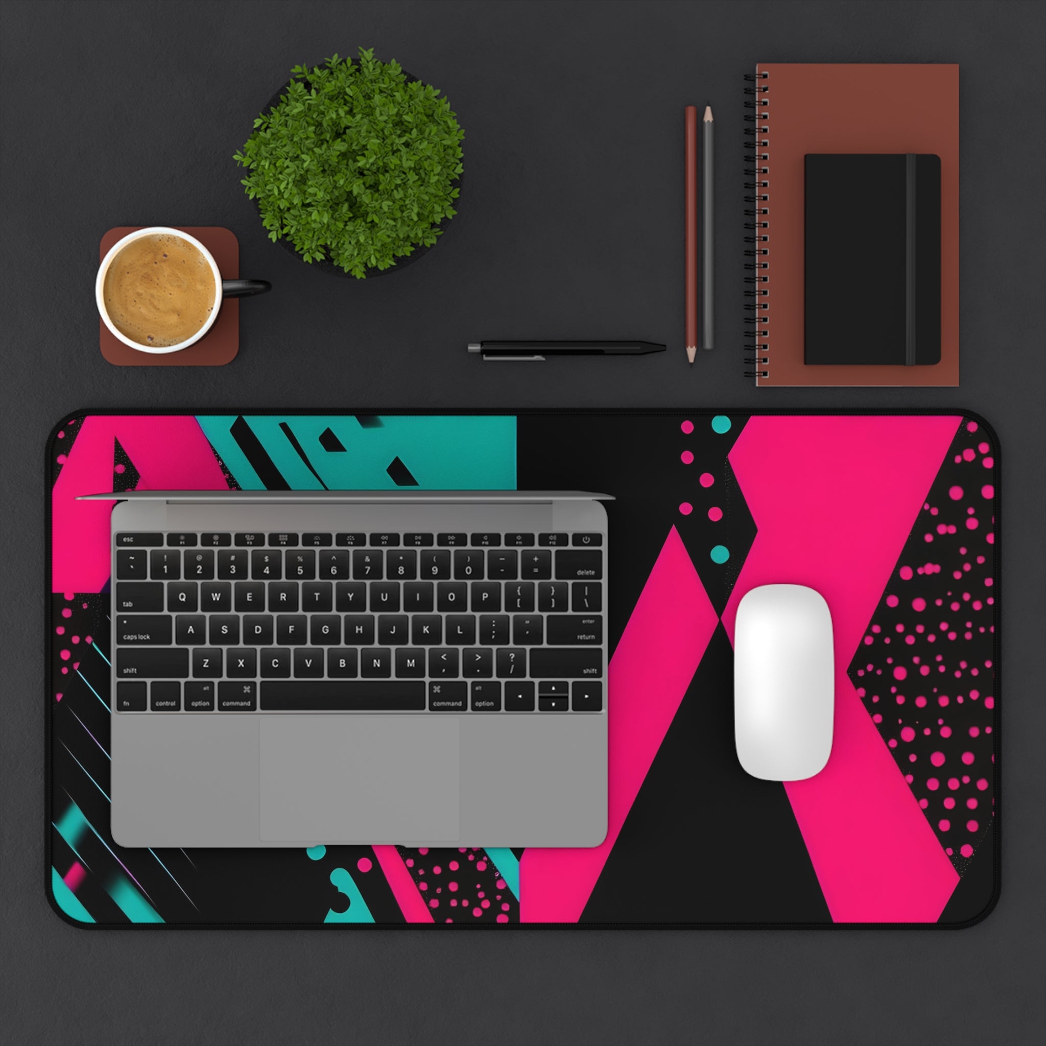 abstract-synthwave-neon-gaming-mouse-pad-for-retro-desk-decor-desk-pad-with-synthwave-design-geometric-desk-mat