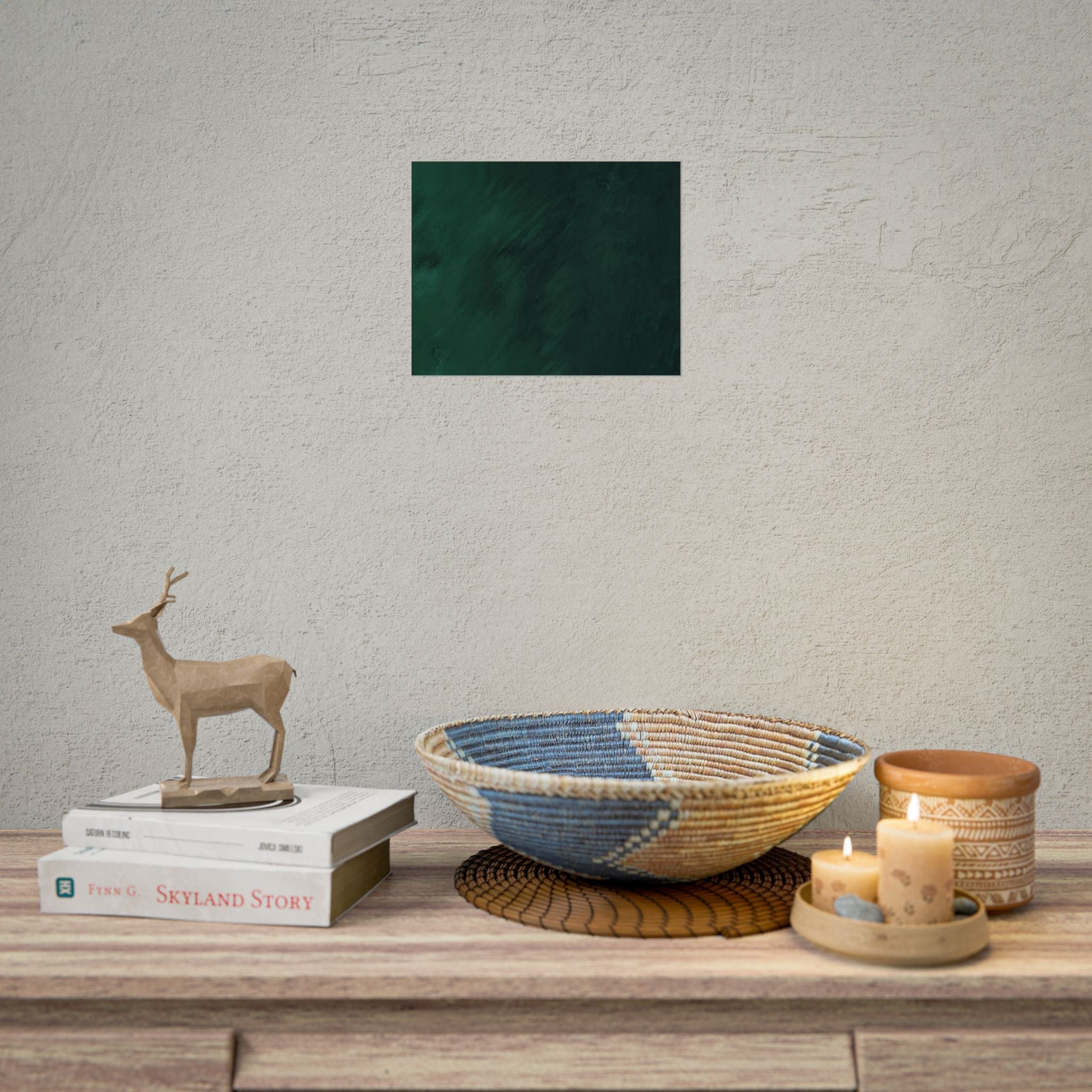 Abstract Green Poster Wall Decor- Wall Art, Home Decor, Office Decor, Green Canvas Bedroom, Modern Art, Green Print