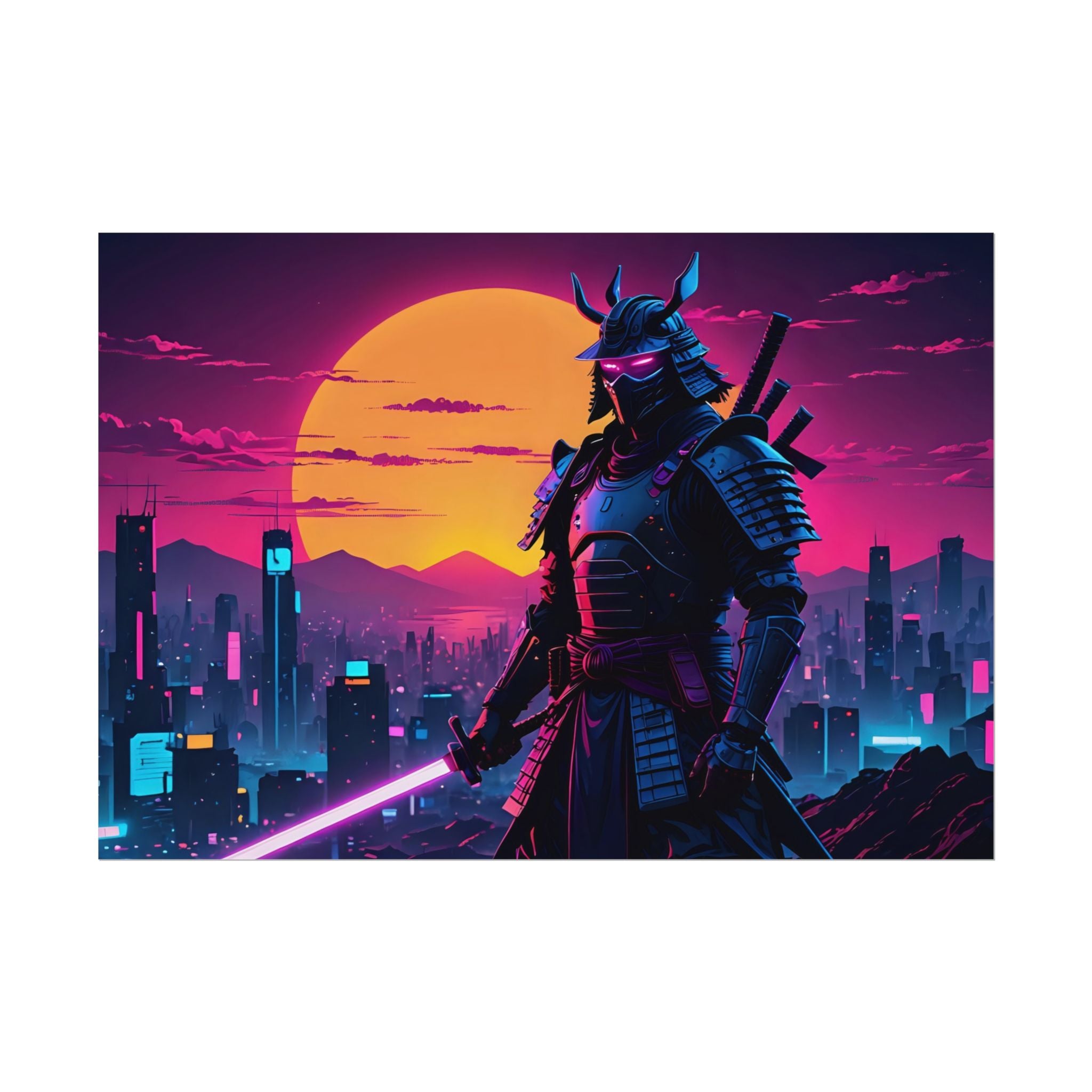 samurai-retrowave-poster-print-synthawave-wall-art-poster-gift-for-anime-fans-home-decor-japanese-art-retro-aesthetic-lightsa