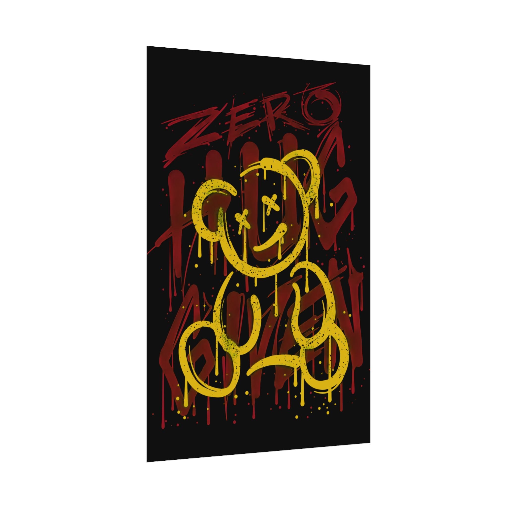zero-hug-given-poster-print-teddy-bear-print-graffiti-wall-art-fun-wall-art-moody-wall-art-emotional-wall-decor
