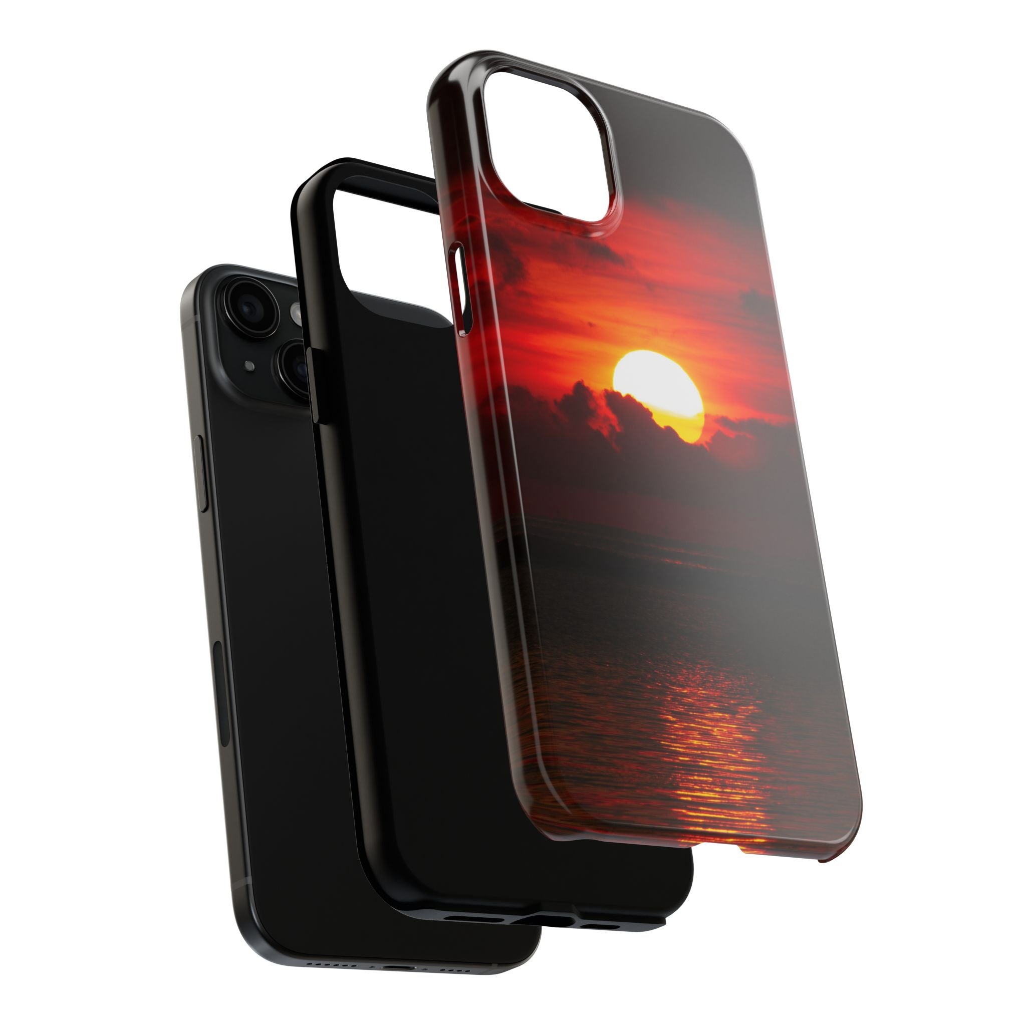 iphone-tough-case-red-sunset-protective-phone-cover-durable-smartphone-case-hard-shell-phone-case-sunset-lover-gift-red-phone