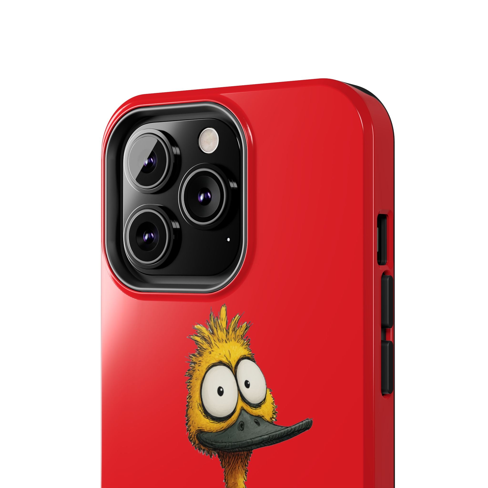 Quirky Funny Duck iPhone Tough Case - Kawaii Animal Phone Cover - Protective Phone Cover - Yellow iPhone Case